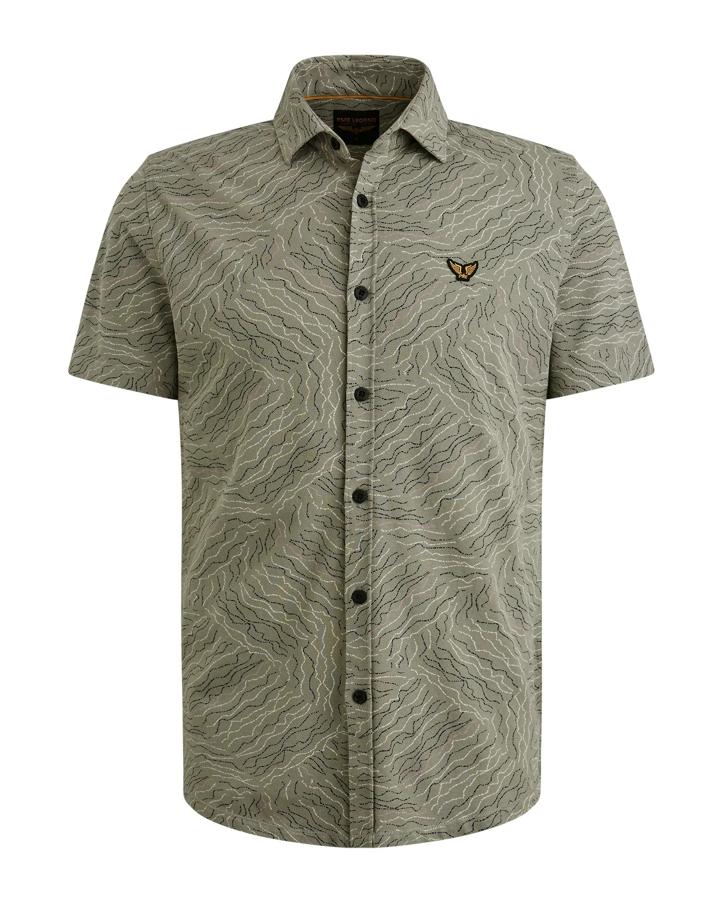 PME Legend Casual Overhemd KM Groen 101925-001-L