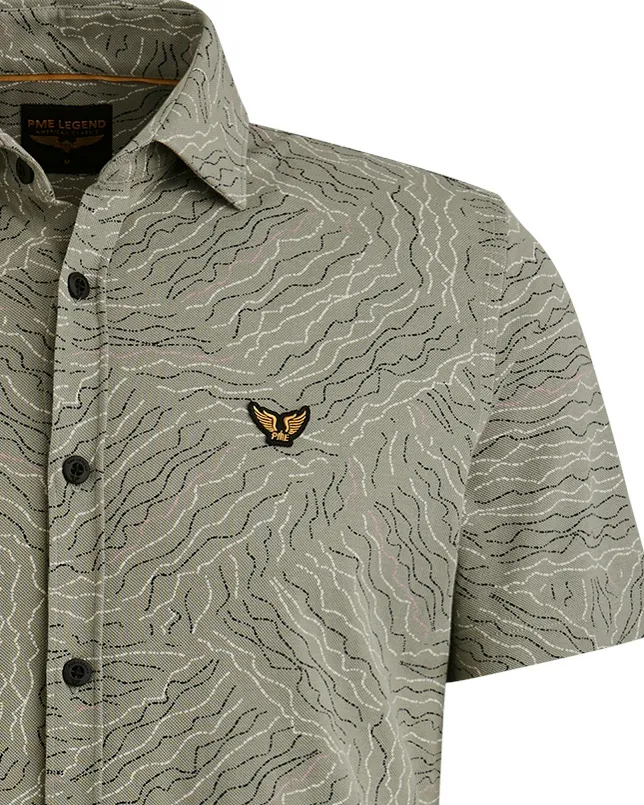 PME Legend Casual Overhemd KM Groen 101925-001-L
