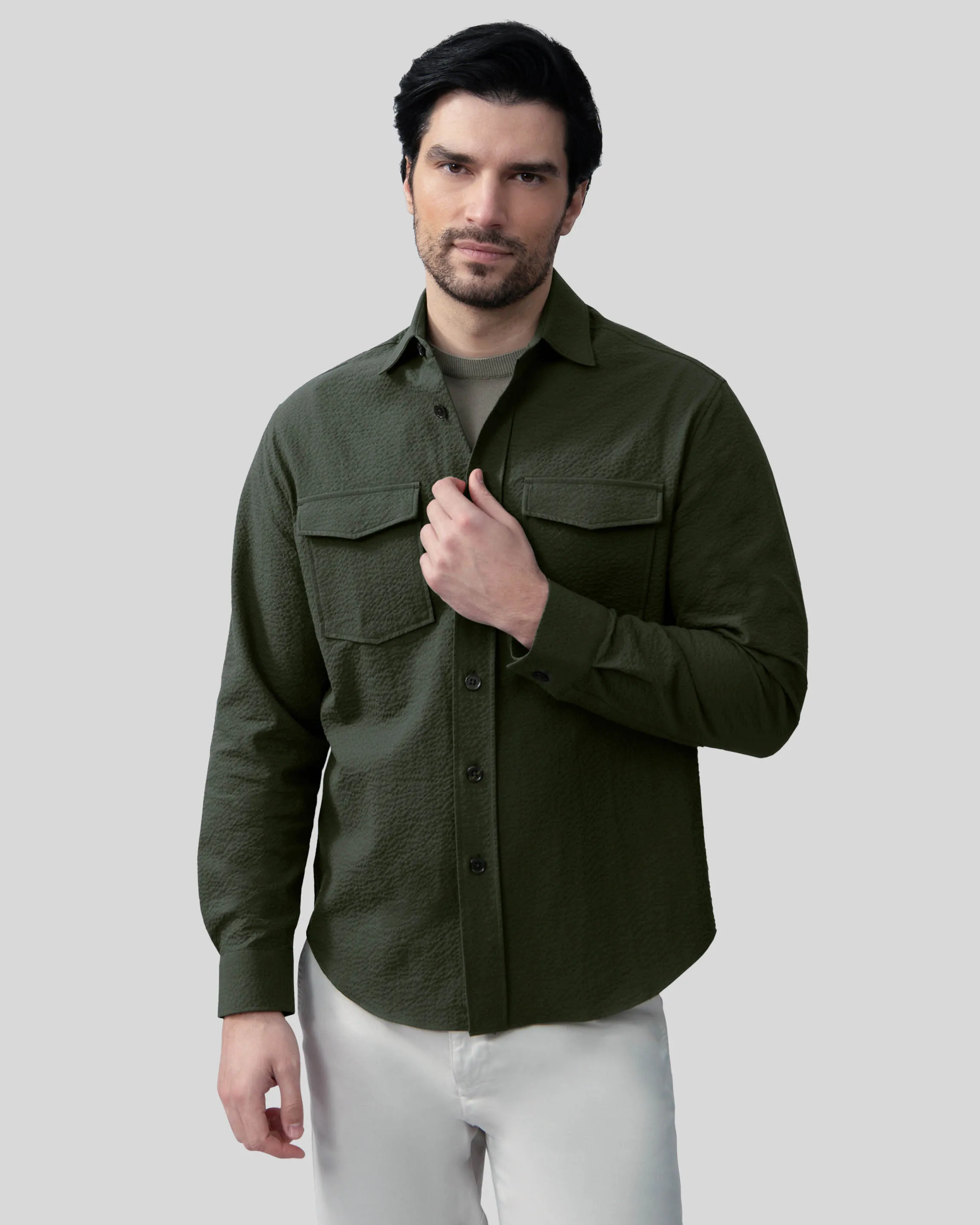 Cavallaro Overshirt Groen 101997-001-L