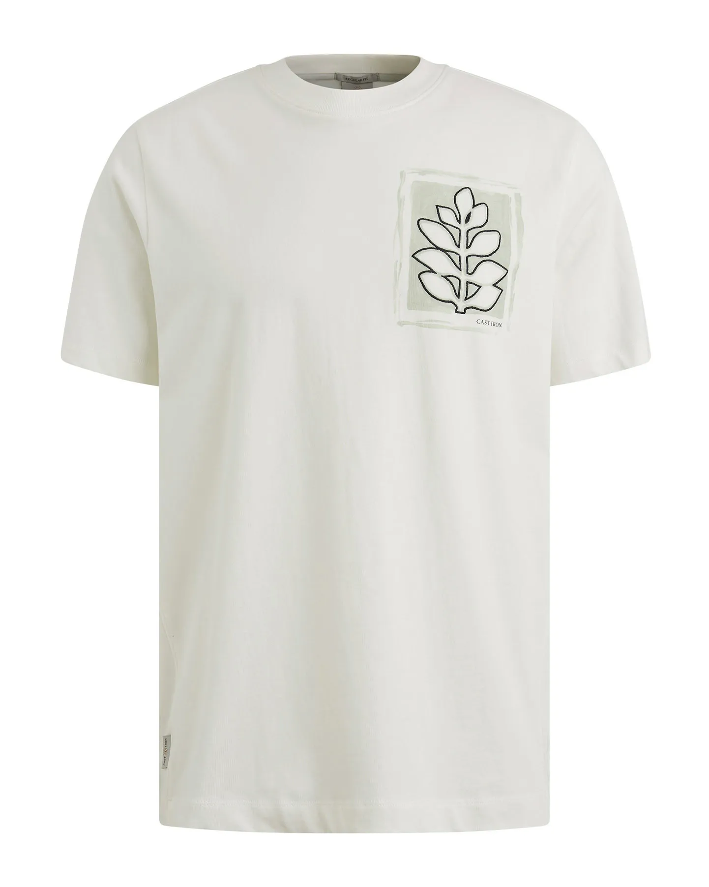 Cast Iron T-shirt KM Wit 102010-001-L