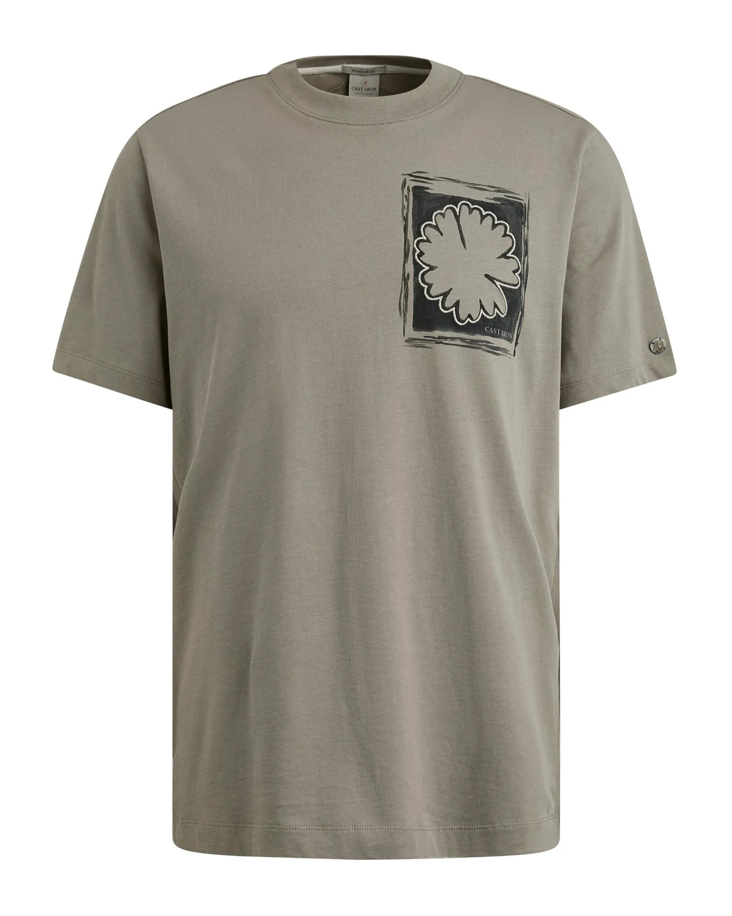 Cast Iron T-shirt KM Bruin 102011-001-L