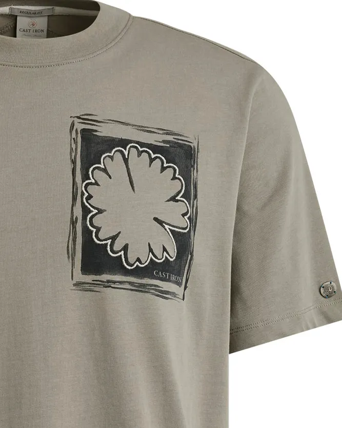 Cast Iron T-shirt KM Bruin 102011-001-L