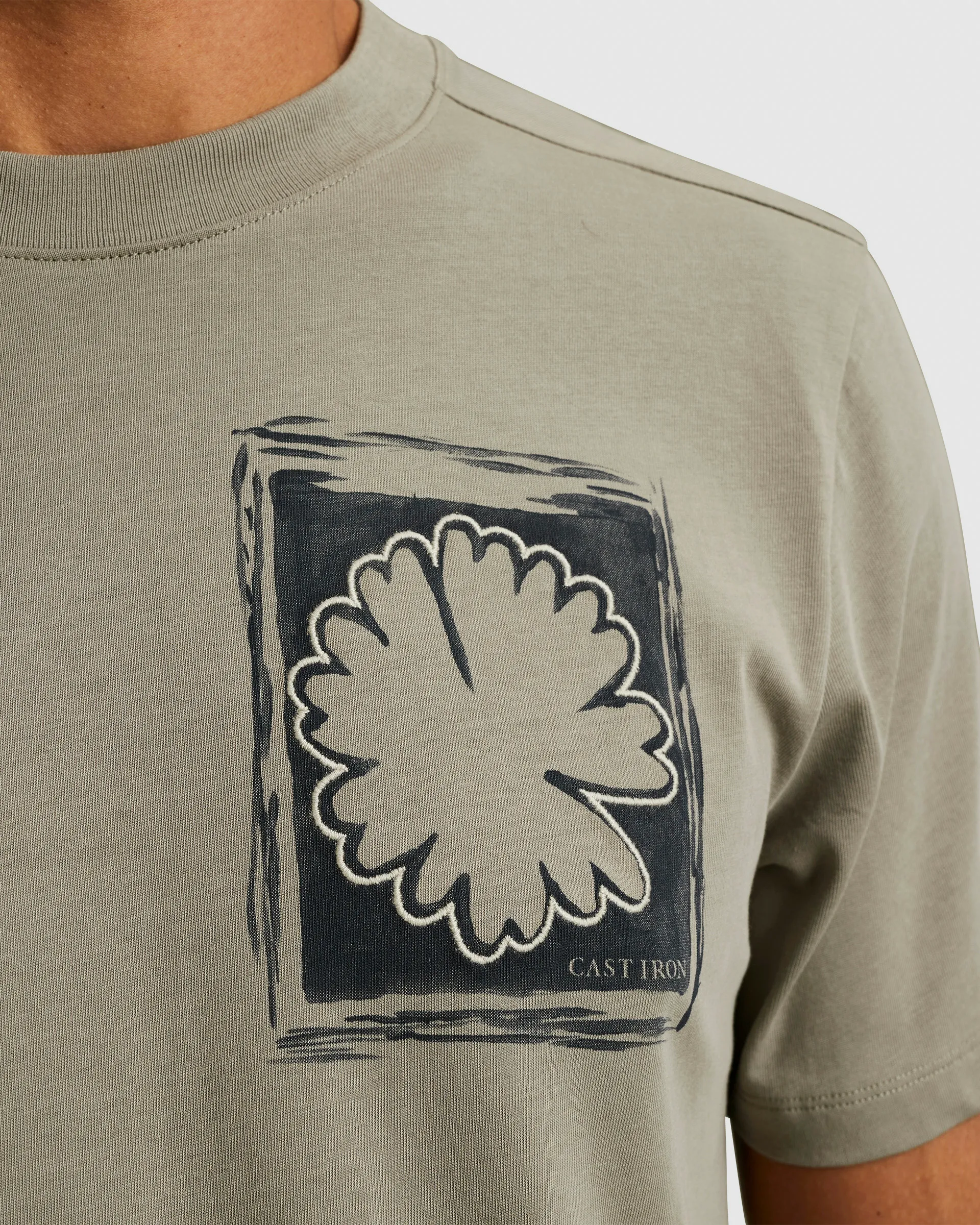 Cast Iron T-shirt KM Bruin 102011-001-L