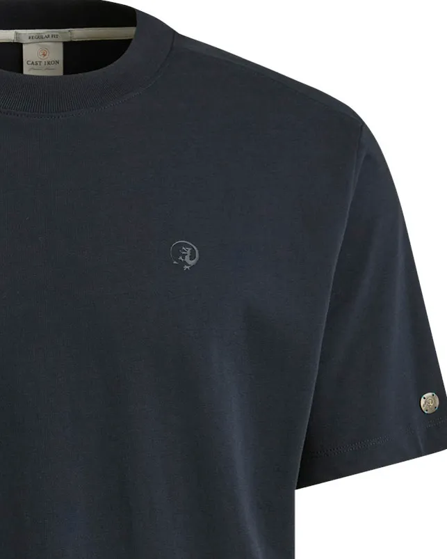 Cast Iron T-shirt KM Blauw 102012-001-L
