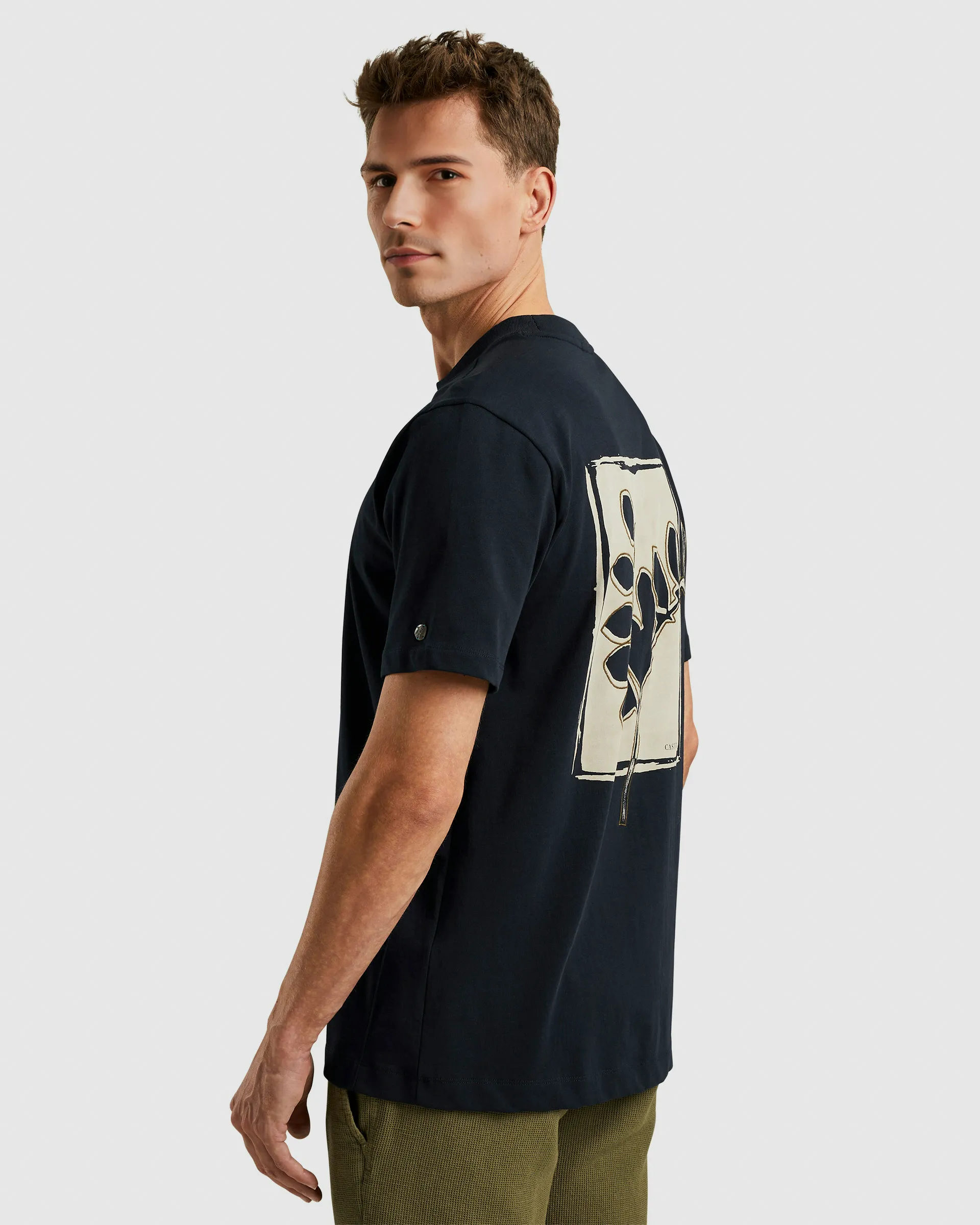 Cast Iron T-shirt KM Blauw 102012-001-L
