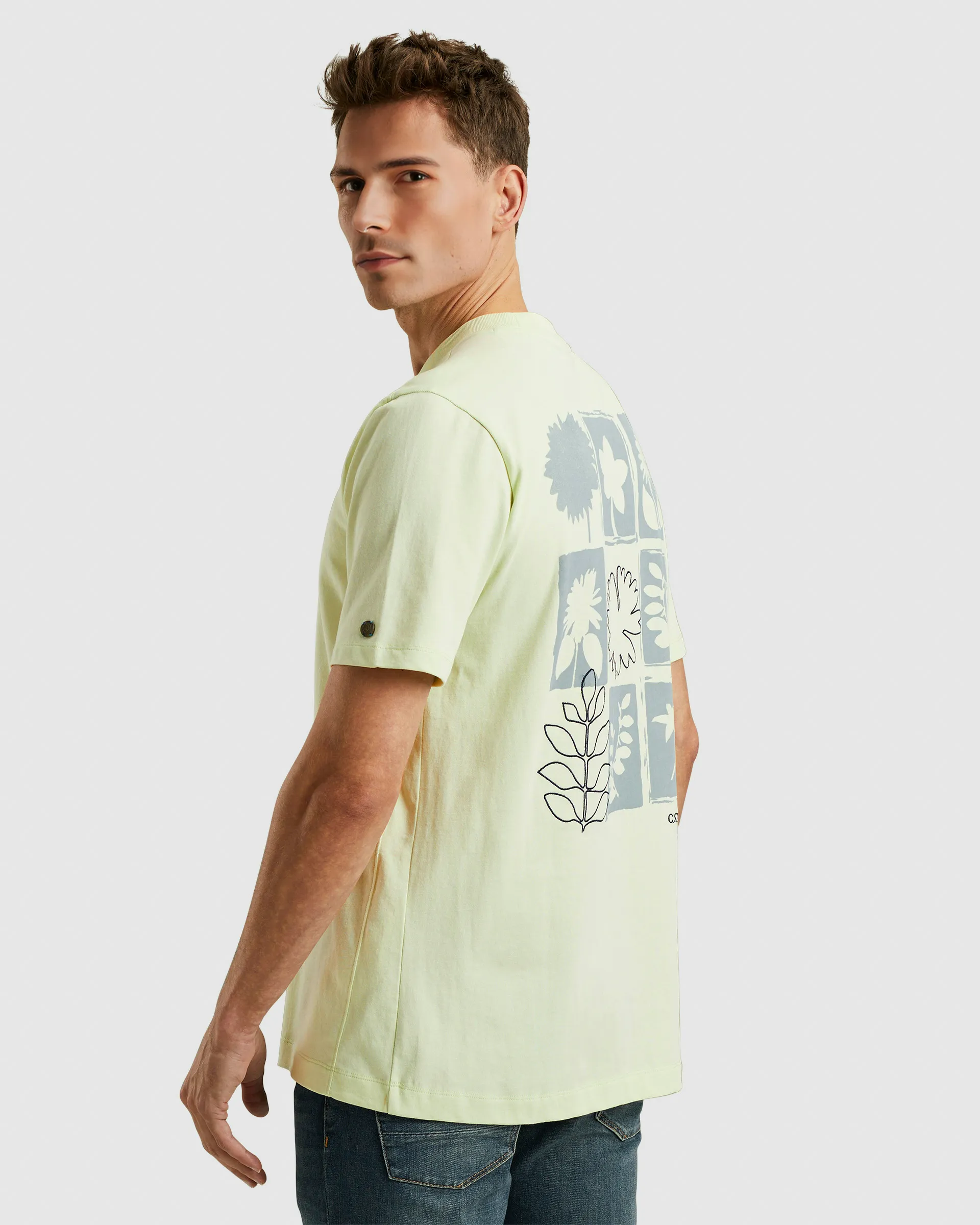 Cast Iron T-shirt KM Groen 102014-001-L