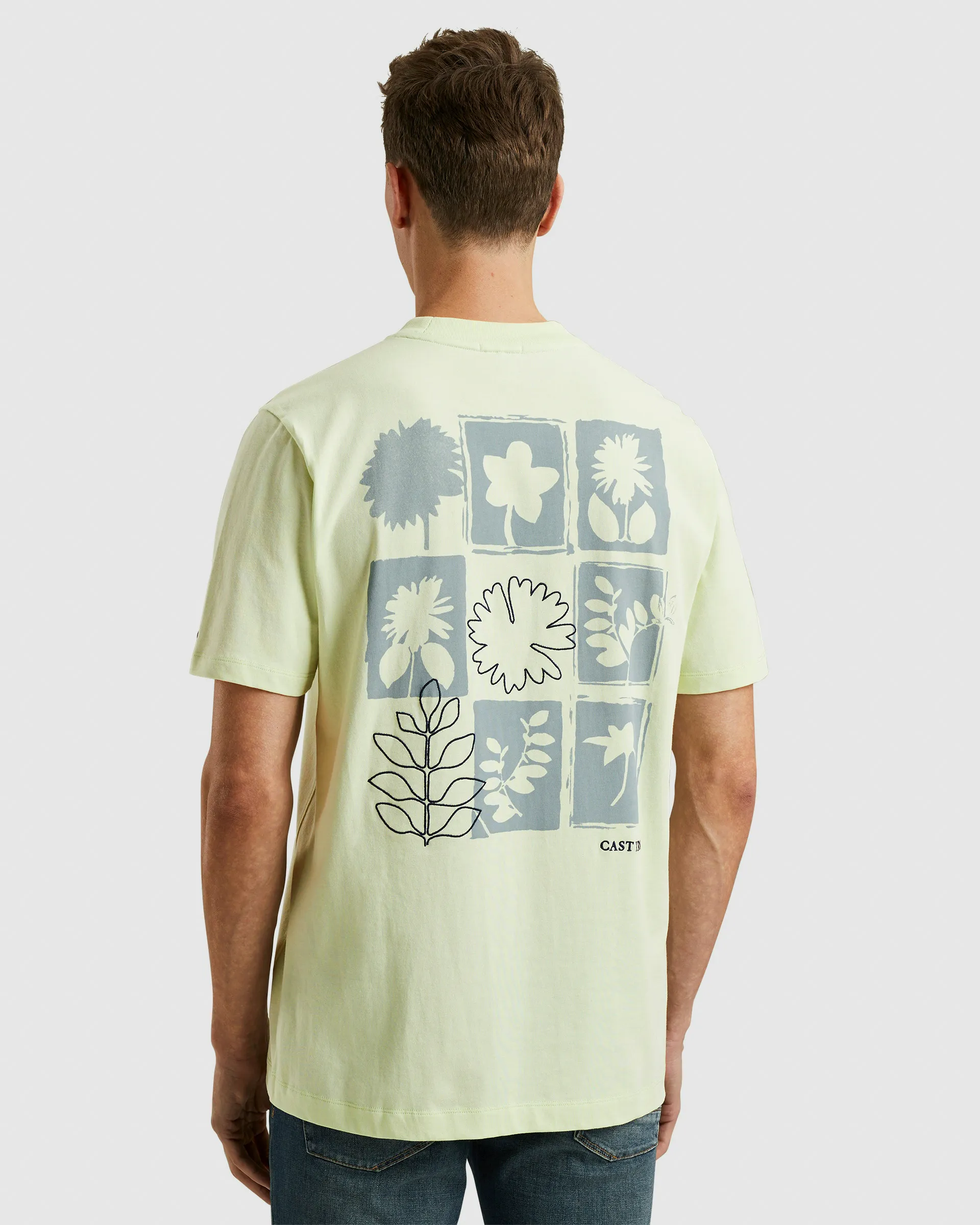 Cast Iron T-shirt KM Groen 102014-001-L