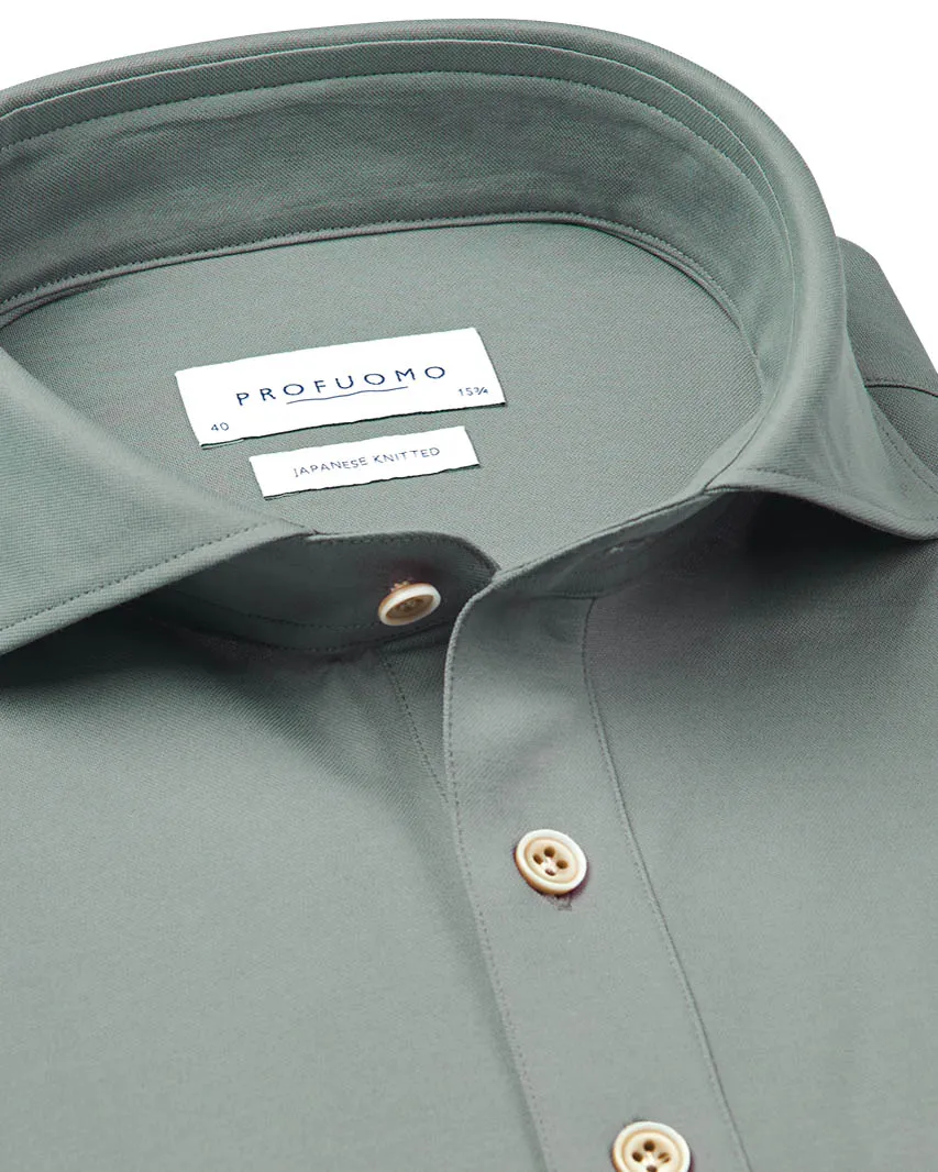 Profuomo Polo Lange mouw Groen 102083-001-38