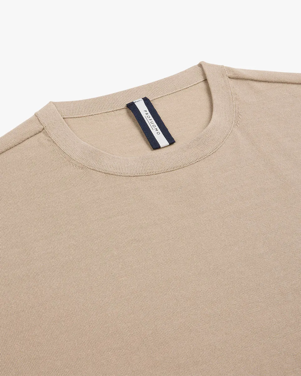 Profuomo T-shirt KM Beige 102087-001-L