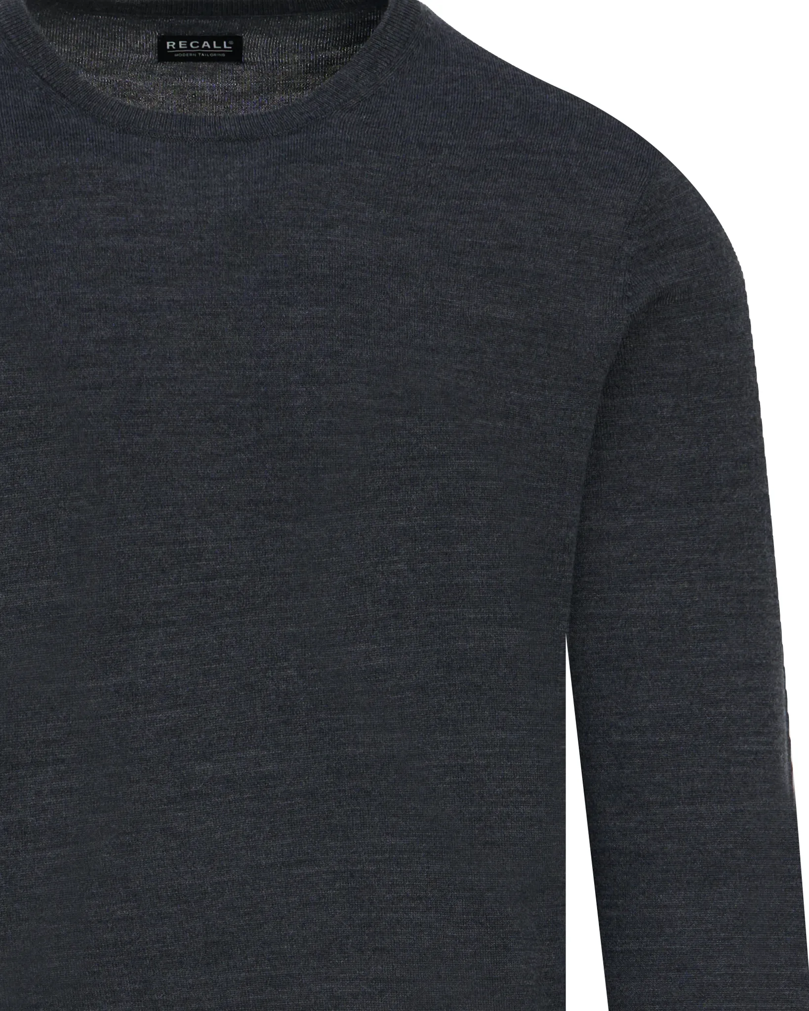Recall Trui O-hals Dark Grey Melange 102090-008-L