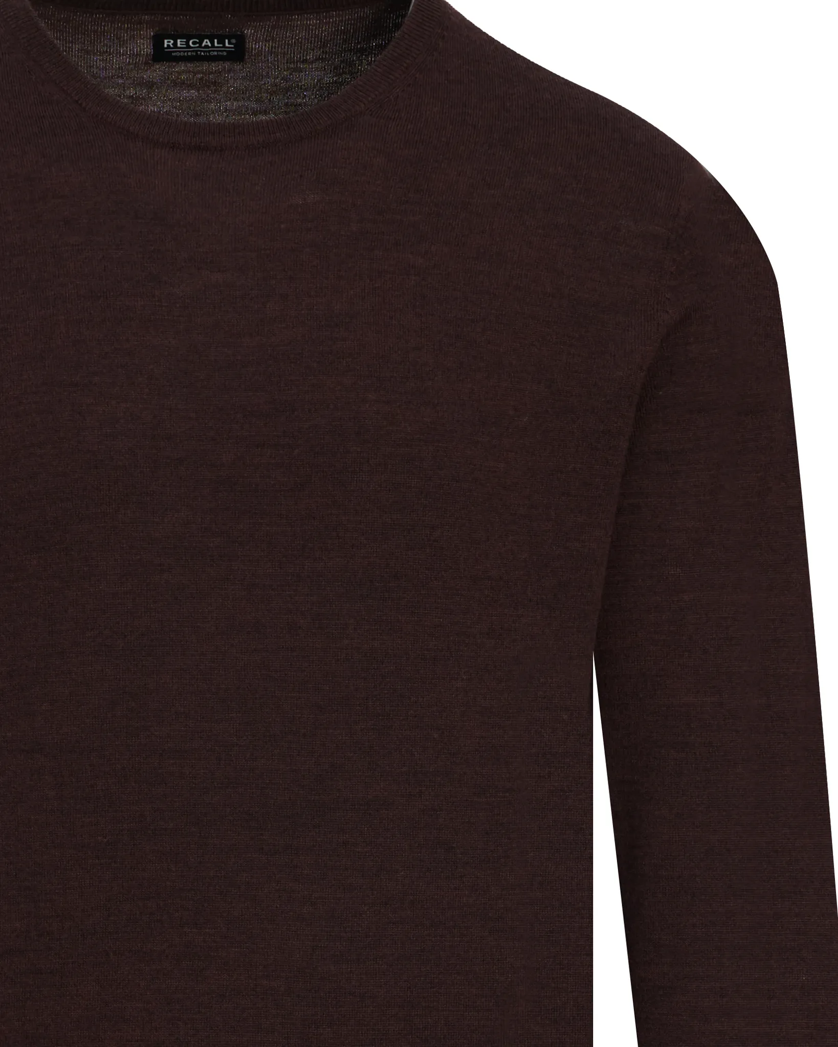 Recall Trui O-hals Dark Brown melange 102090-009-L