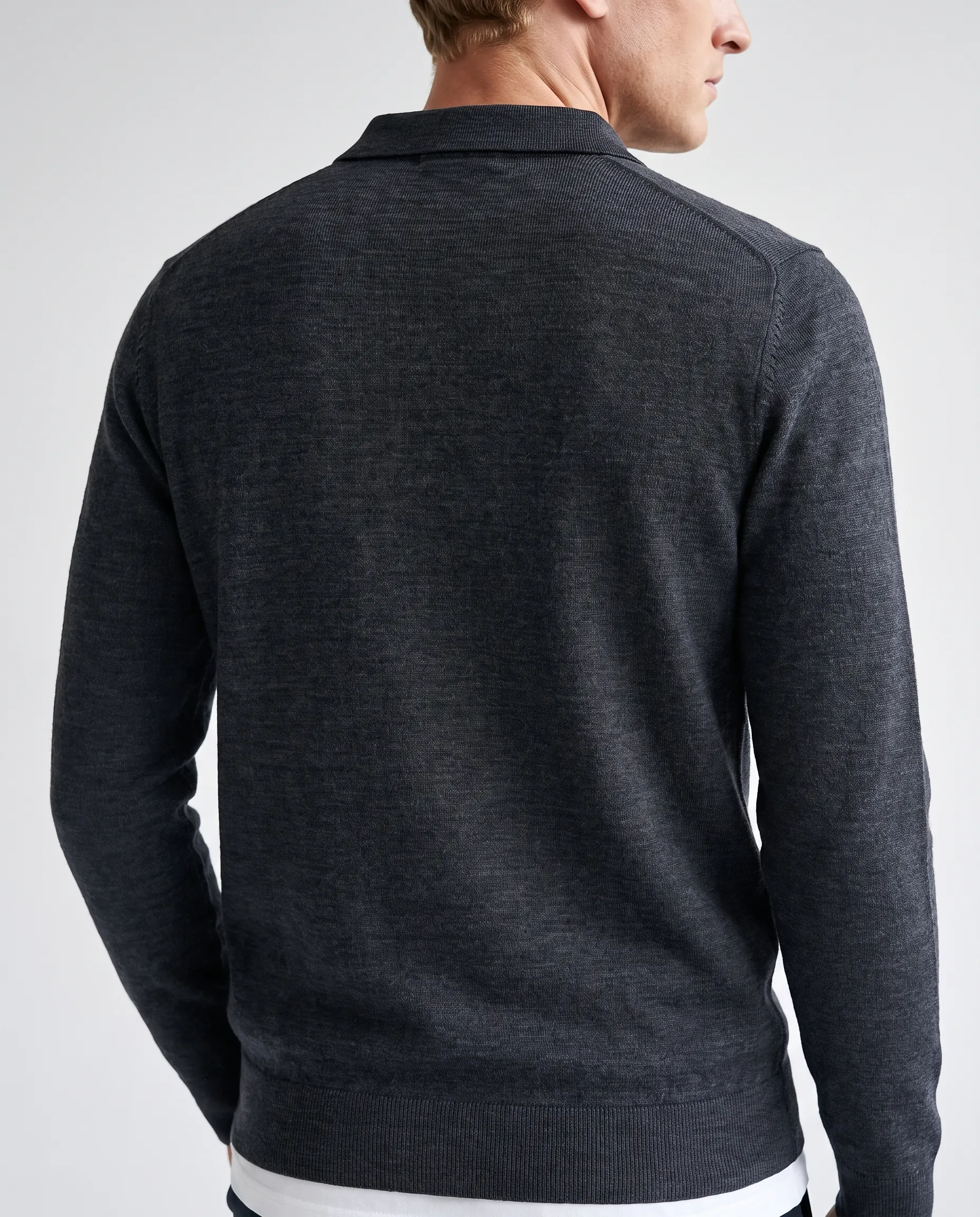 Recall Polo Dark Grey Melange 102091-008-L