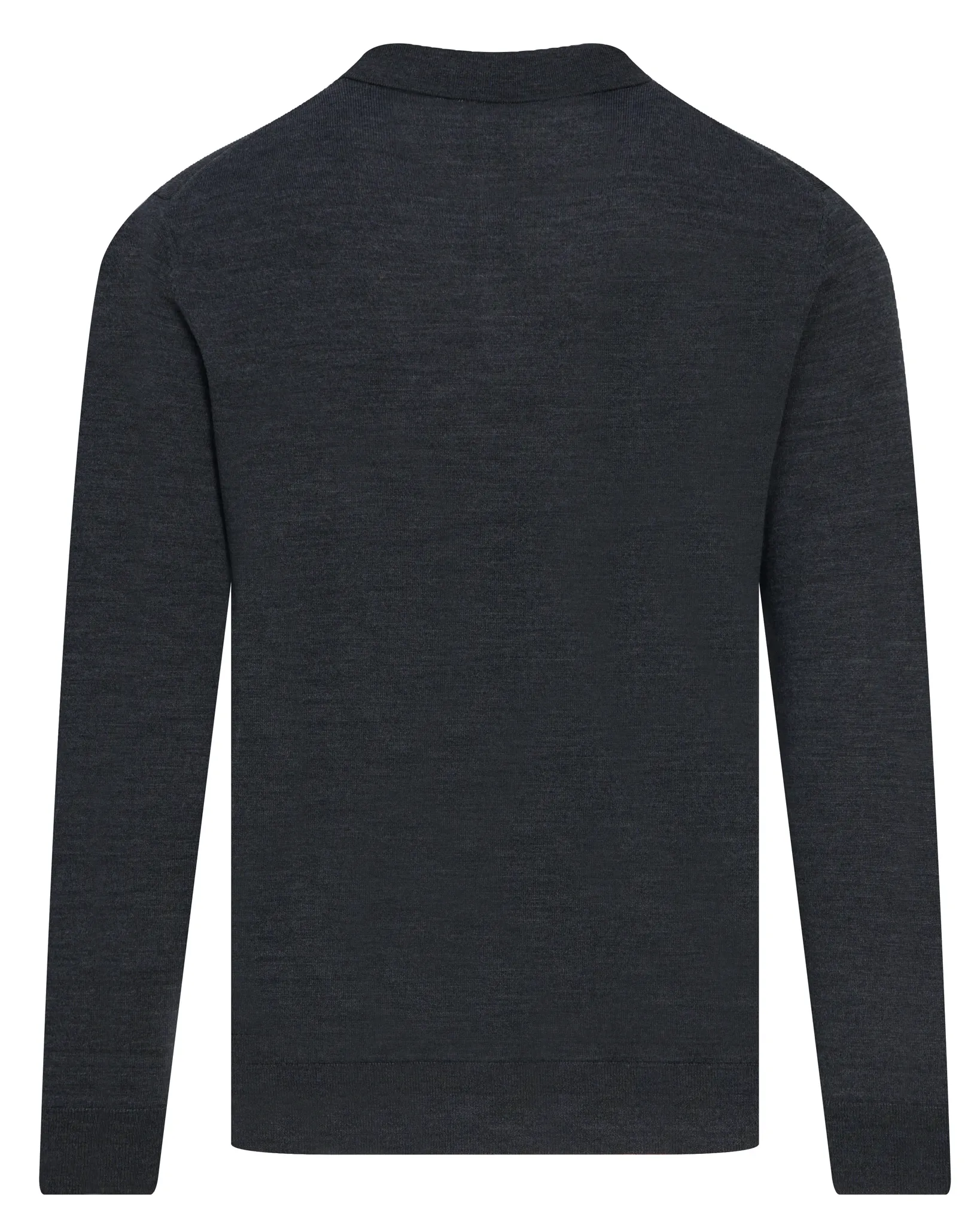 Recall Polo Lange mouw Dark Grey Melange 102091-008-L