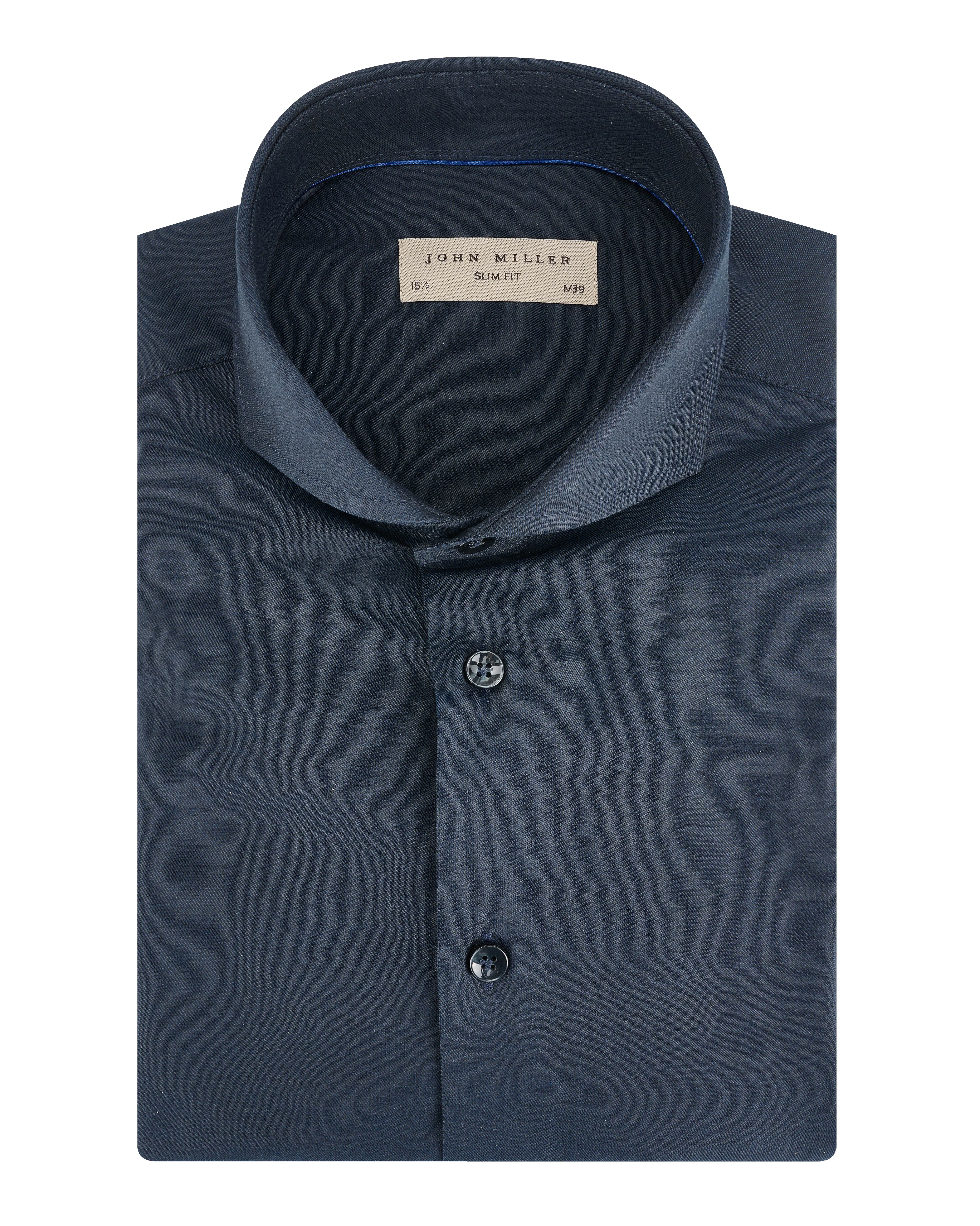 John Miller - Overhemd LM Donker blauw 102132-001-37