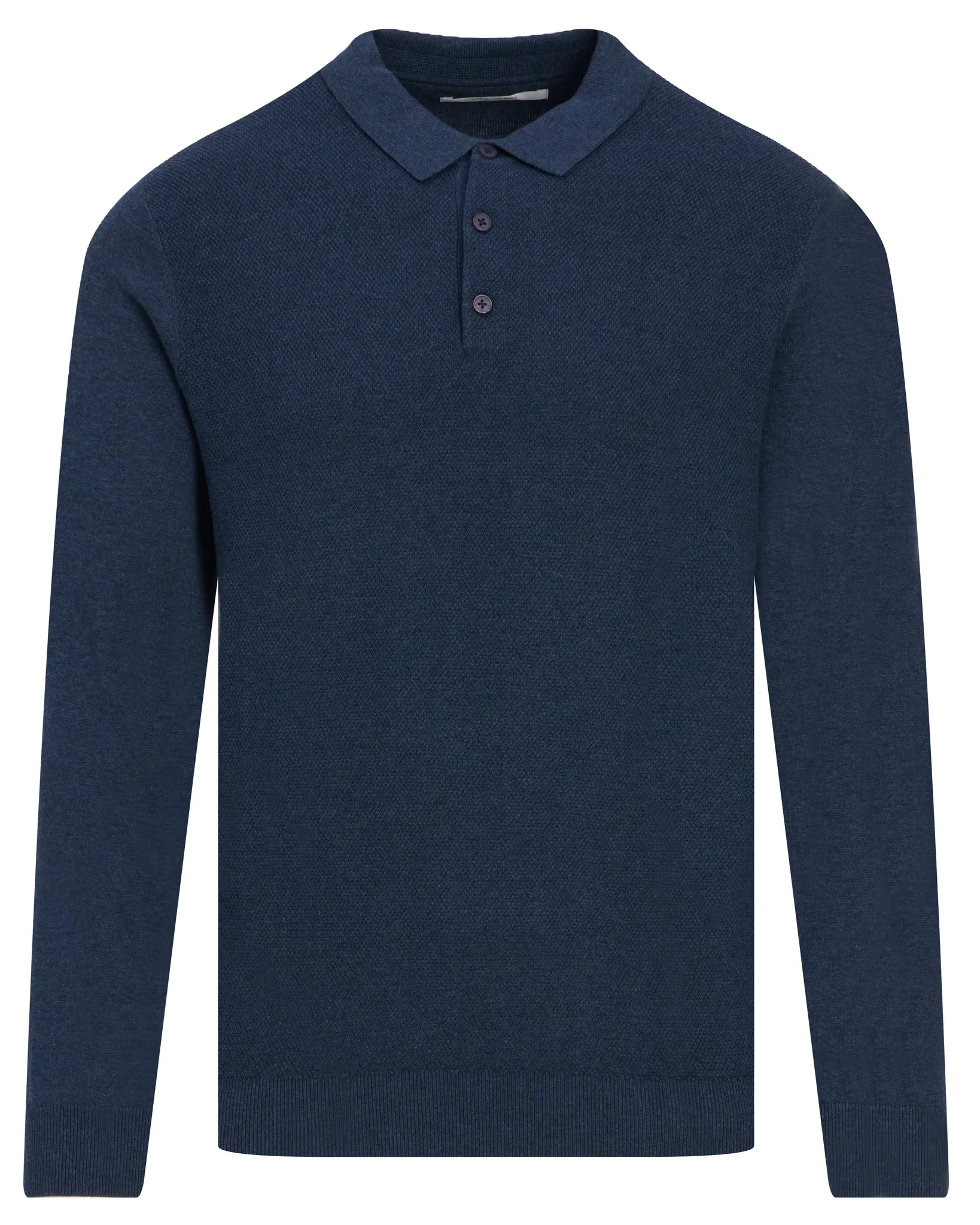The BLUEPRINT Premium Polo Lange mouw Blue Marine 102185-006-L