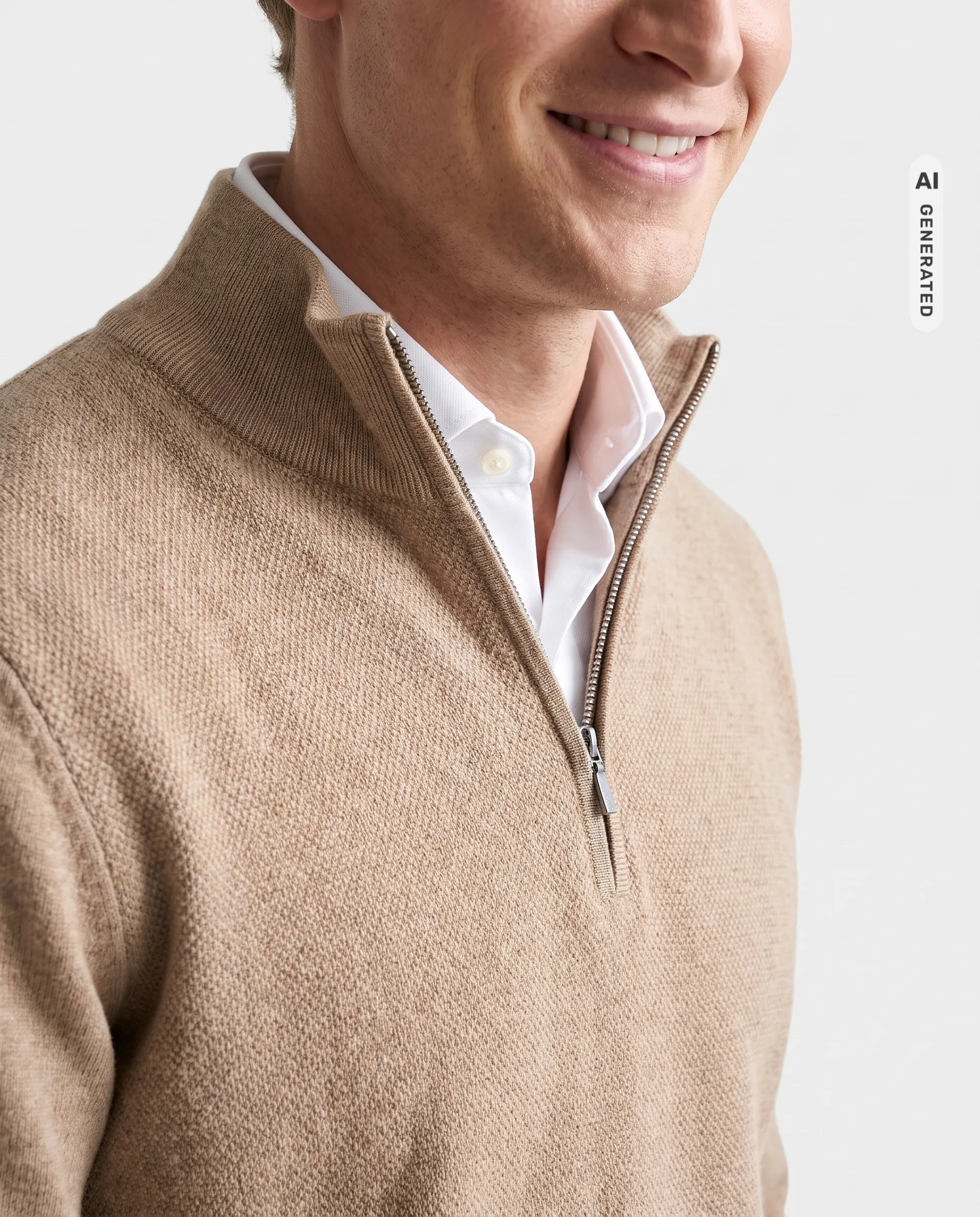 The BLUEPRINT Premium Schipperstrui Beige uni 102186-003-L