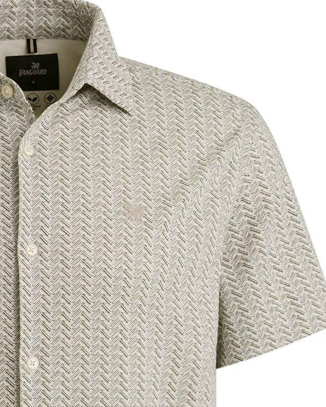 Vanguard Casual shirt SS Ecru 102526-001-L
