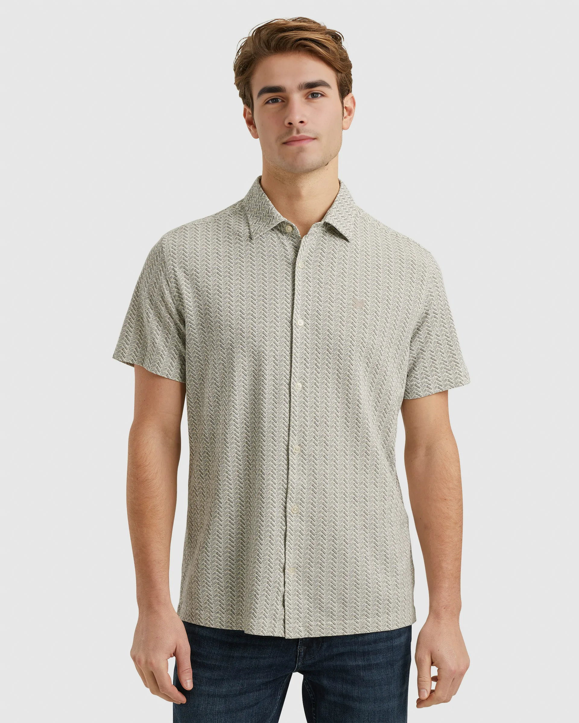 Vanguard Casual shirt SS Ecru 102526-001-L