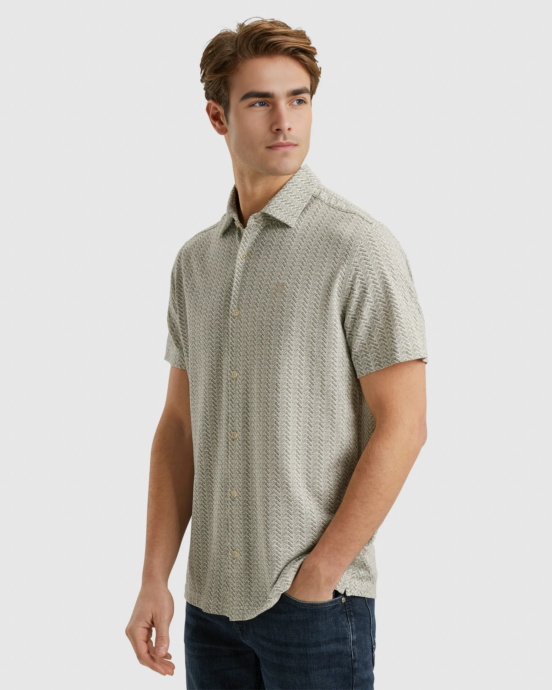 Vanguard Casual shirt SS Ecru 102526-001-L