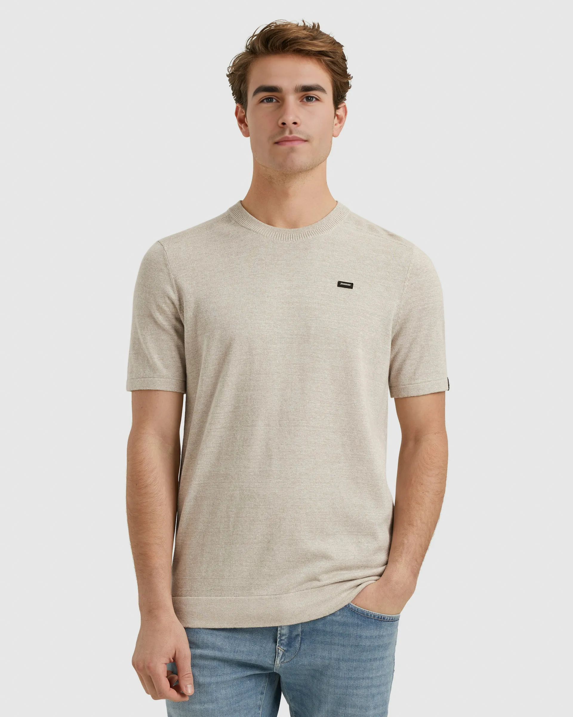 Vanguard T-shirt SS Zilver 102531-001-L