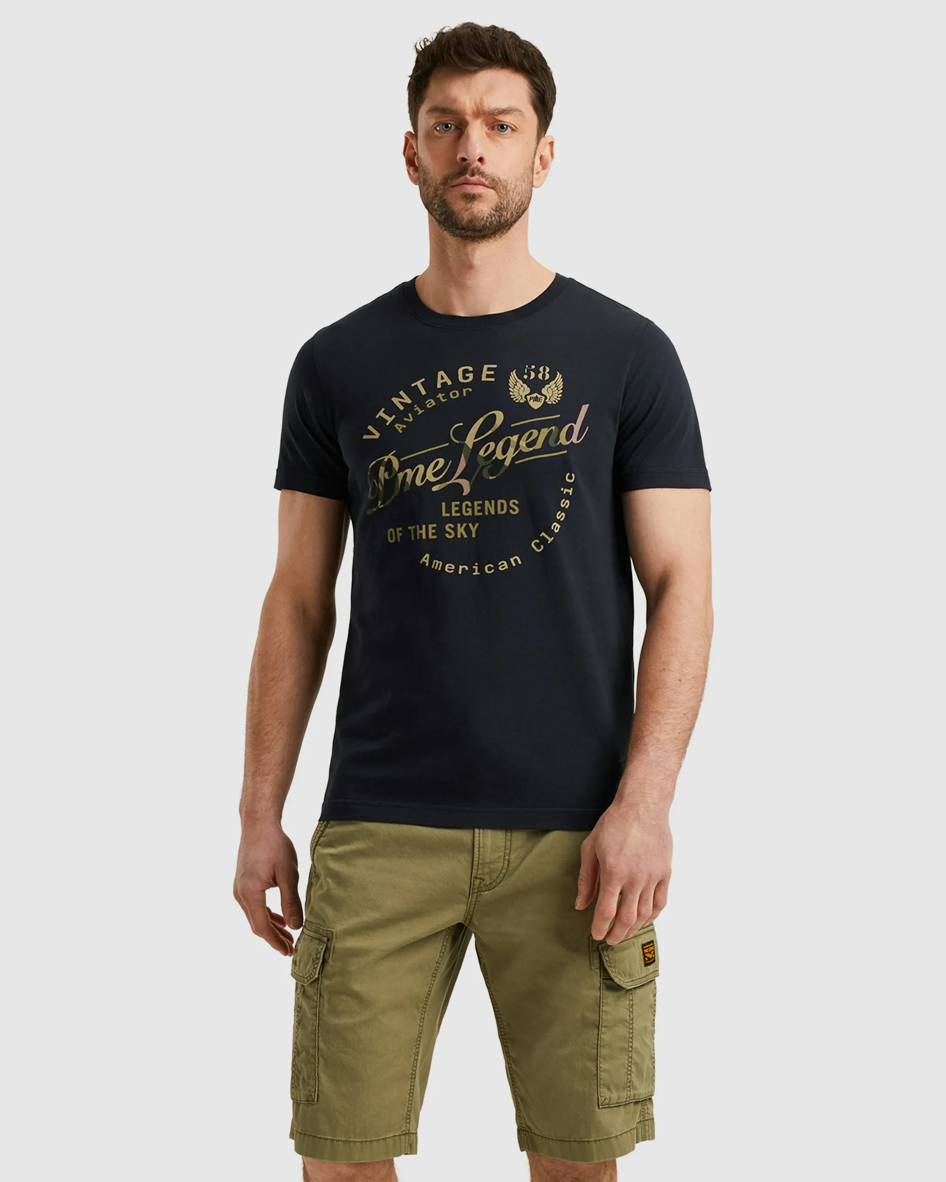 PME Legend T-shirt SS Blauw 102545-001-L