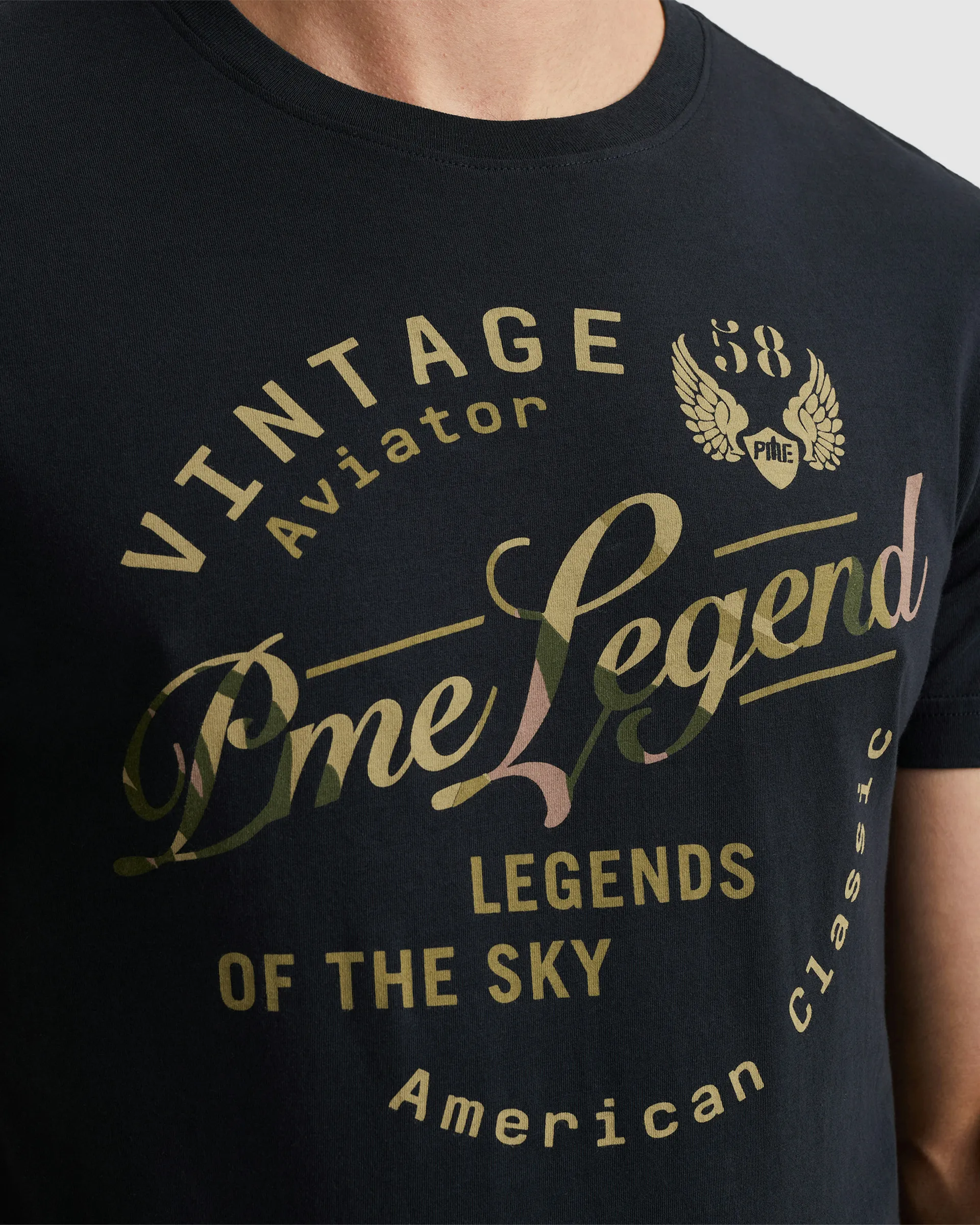 PME Legend T-shirt SS Blauw 102545-001-L
