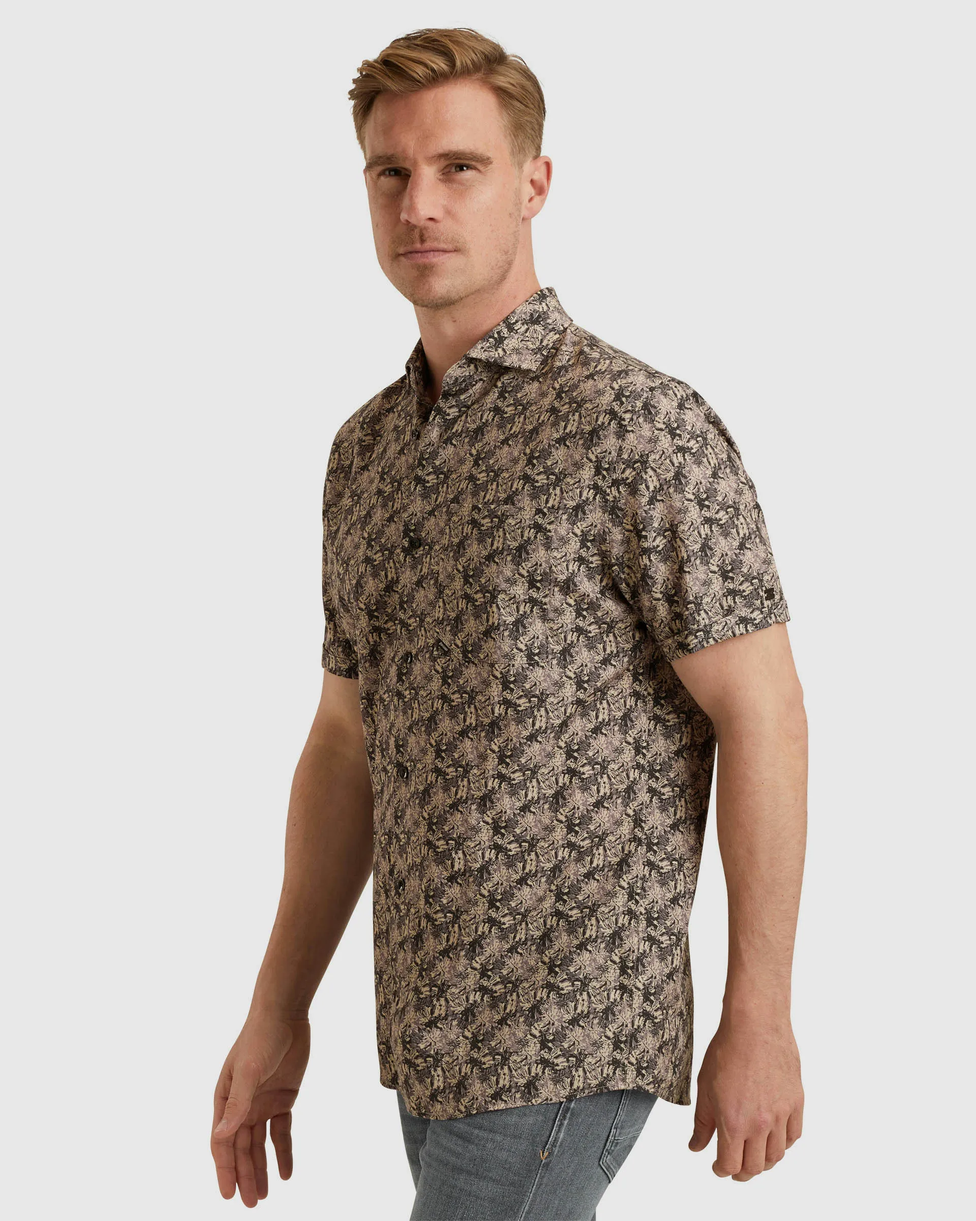 Vanguard Casual shirt SS Blauw 102574-001-L
