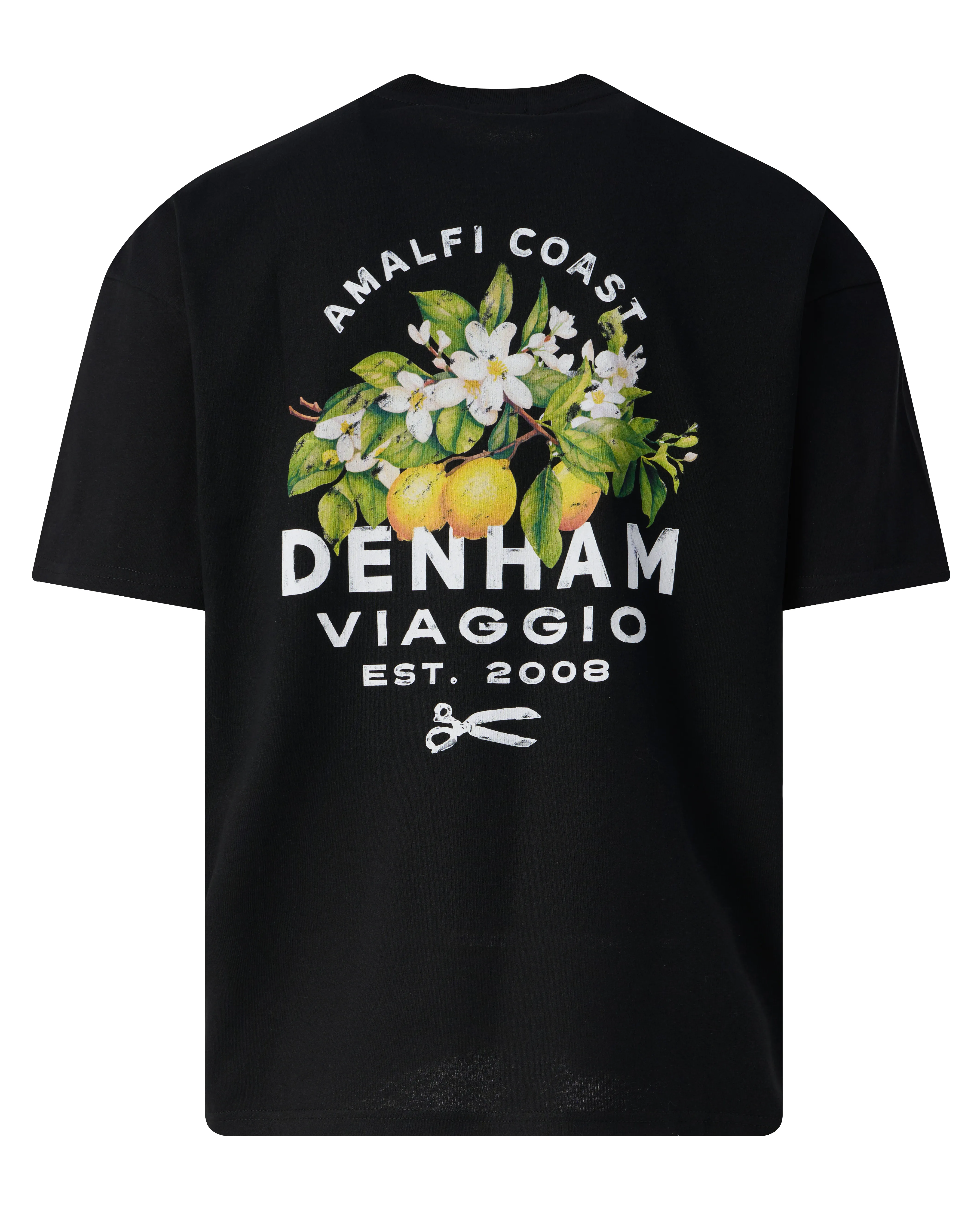 Denham Amalfi T-shirt SS Zwart 102616-001-L