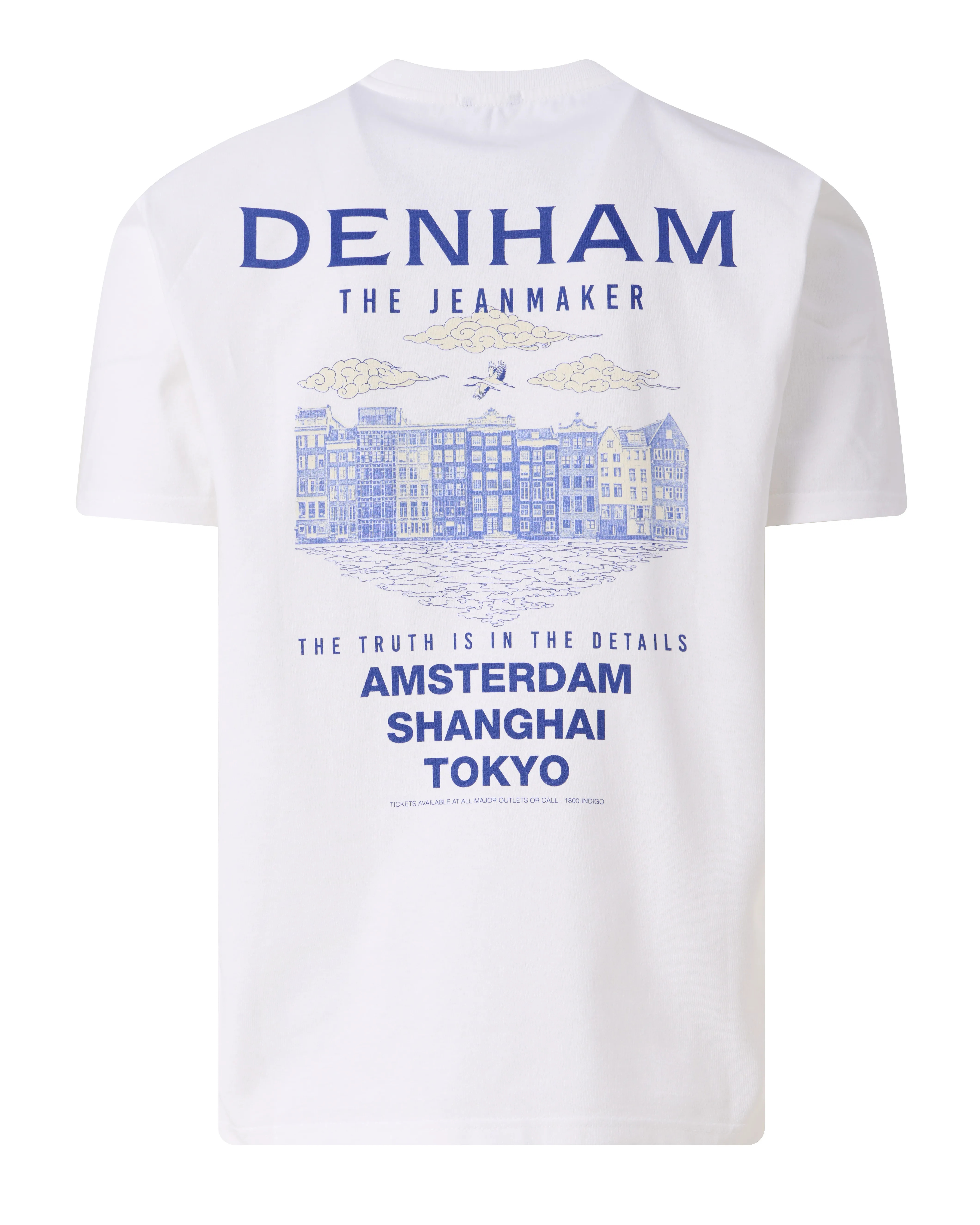 Denham Amsterdam Skyline T-shirt SS Wit 102618-001-L