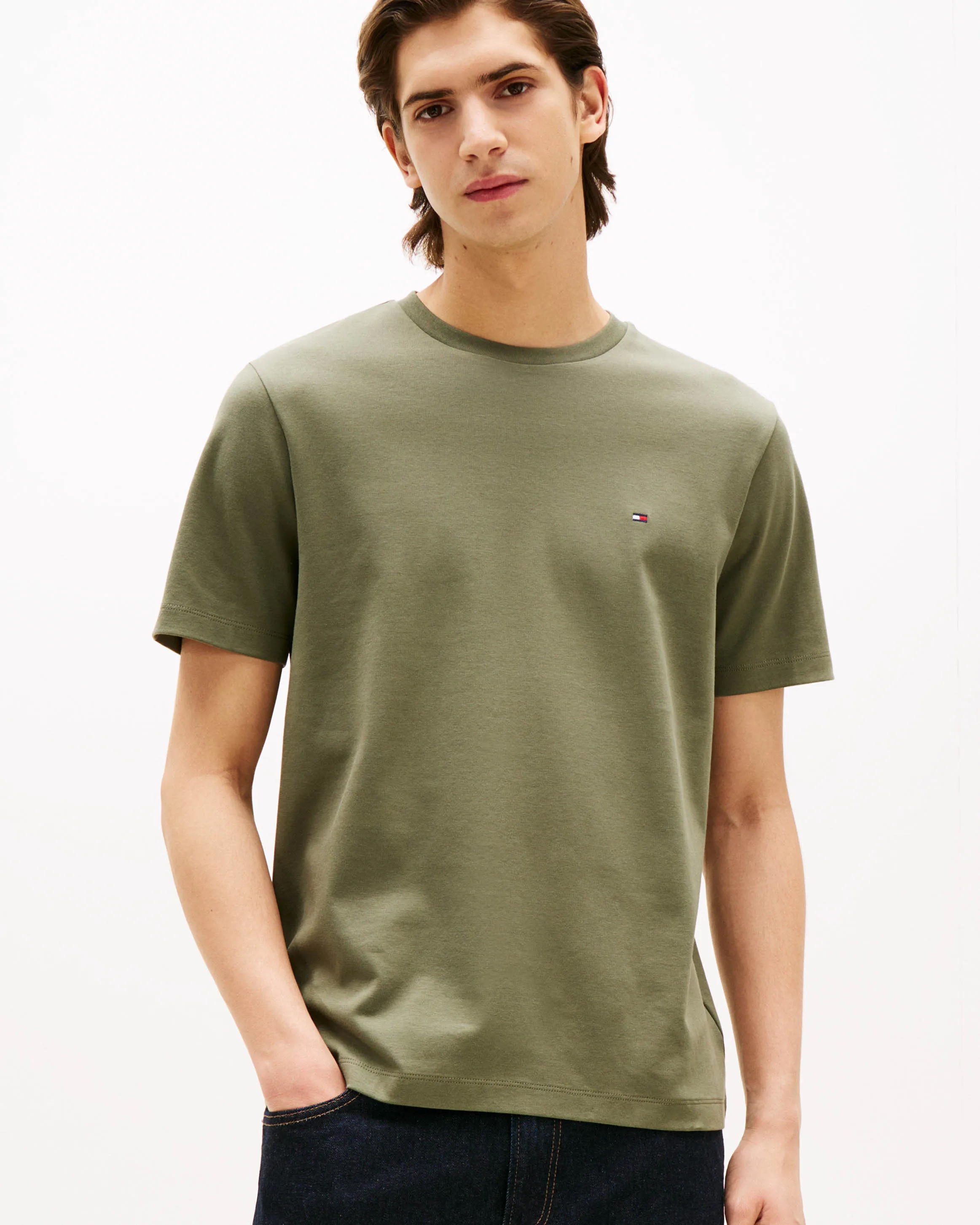 Tommy Hilfiger Menswear T-shirt KM Groen 102788-001-L