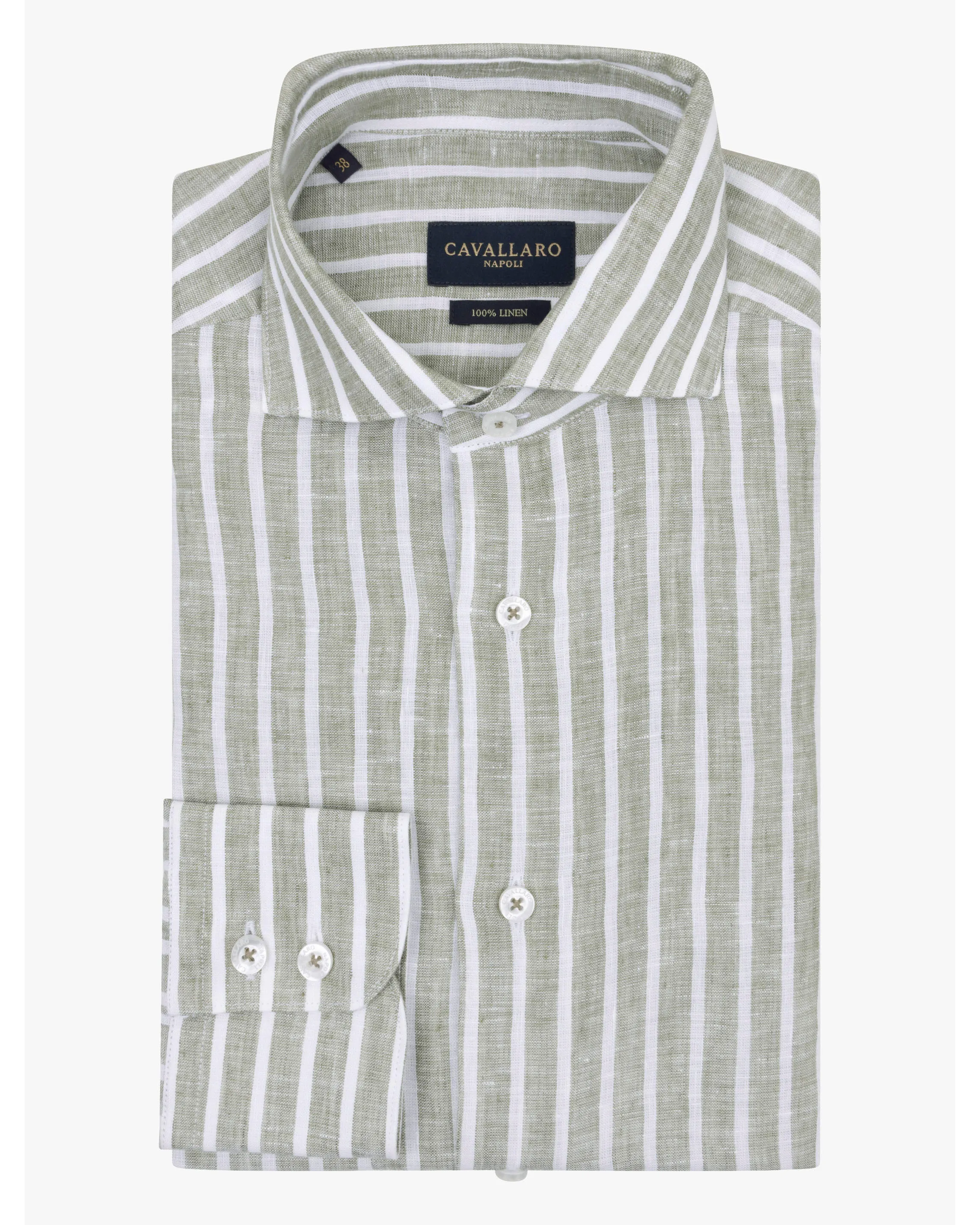 Cavallaro Casual shirt LS Groen 103019-001-36