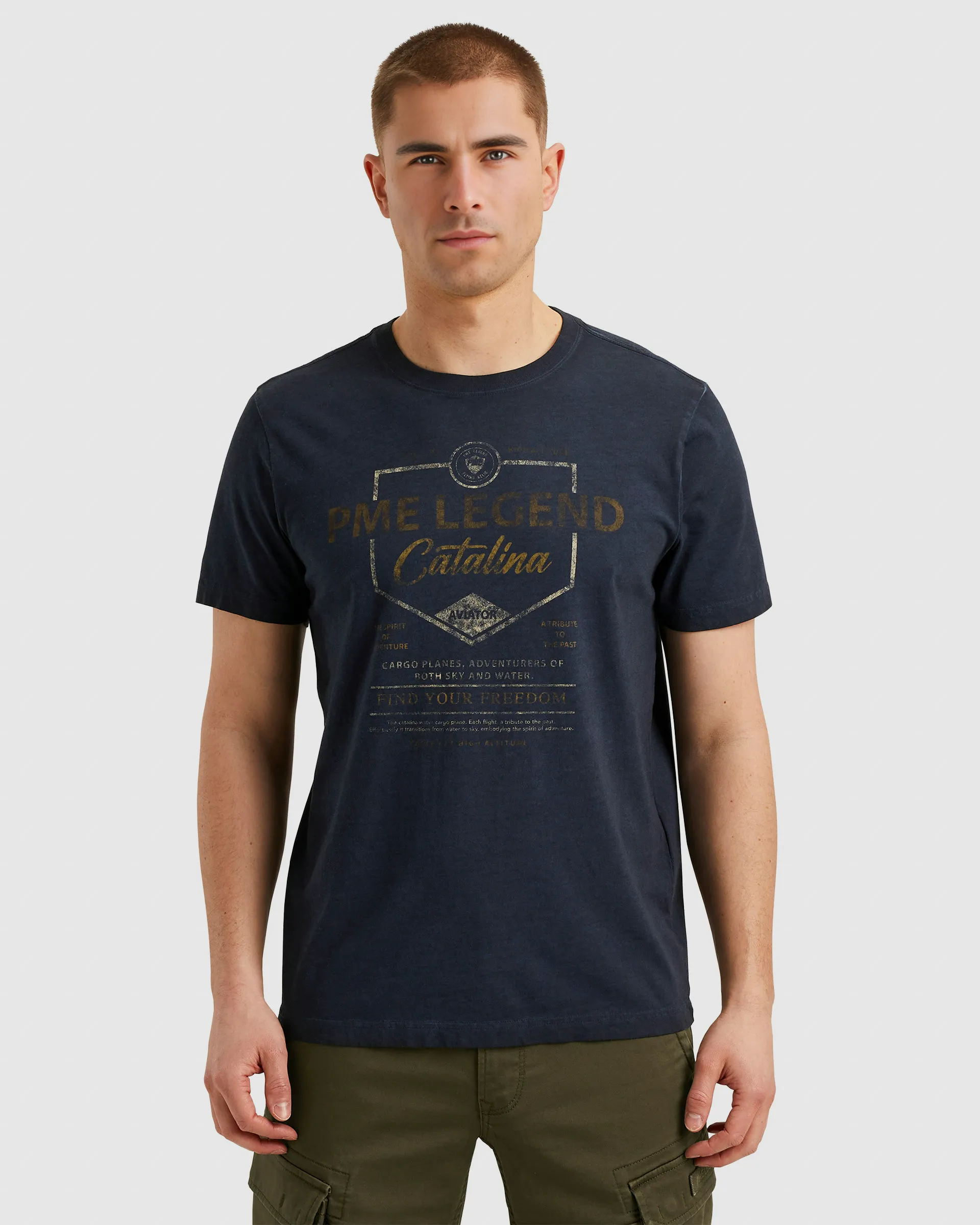 PME Legend T-shirt SS Blauw 103041-001-L