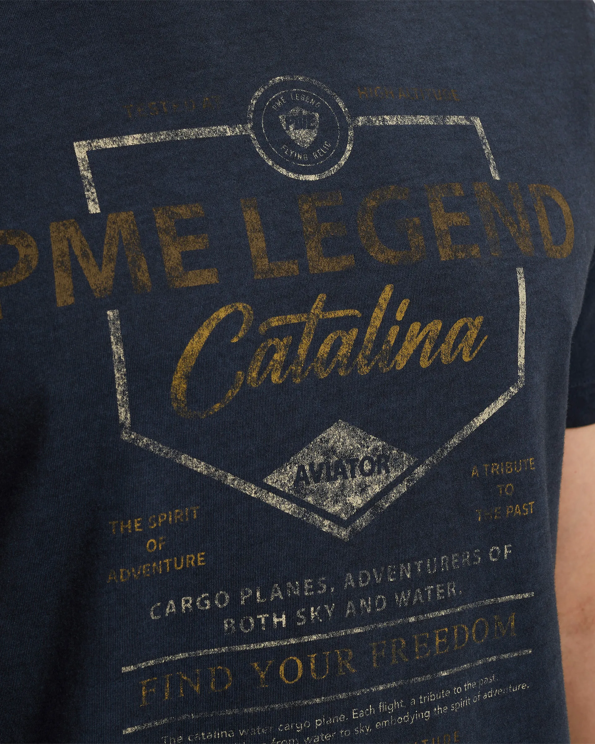 PME Legend T-shirt SS Blauw 103041-001-L