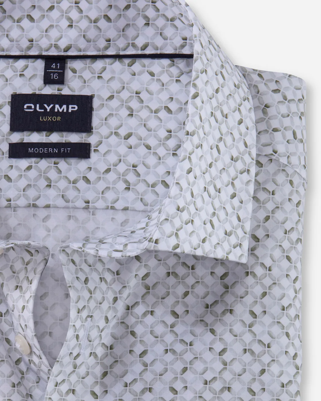 OLYMP Dress Shirt LS Groen 103104-001-41