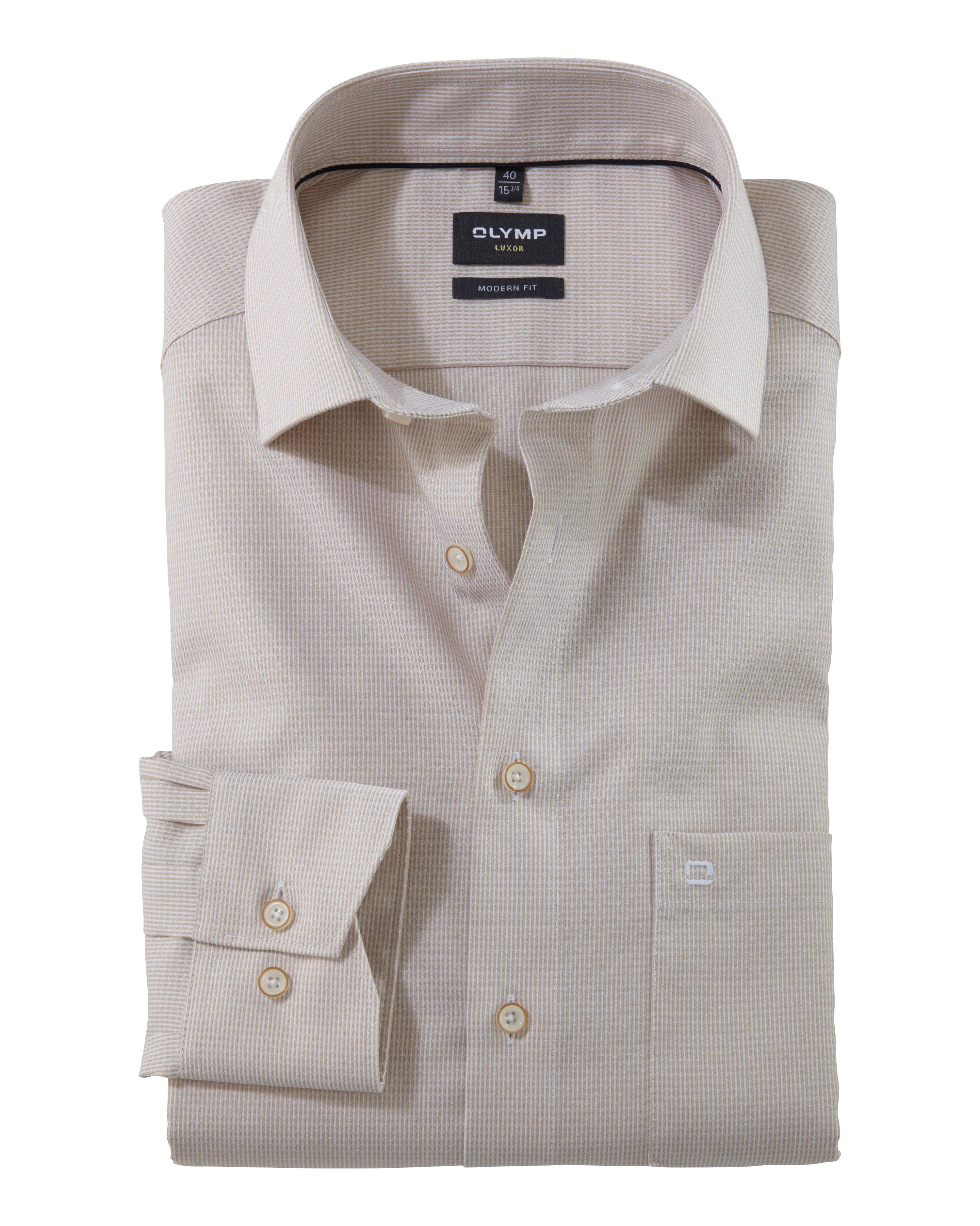 OLYMP Dress Shirt LS Beige 103106-001-41