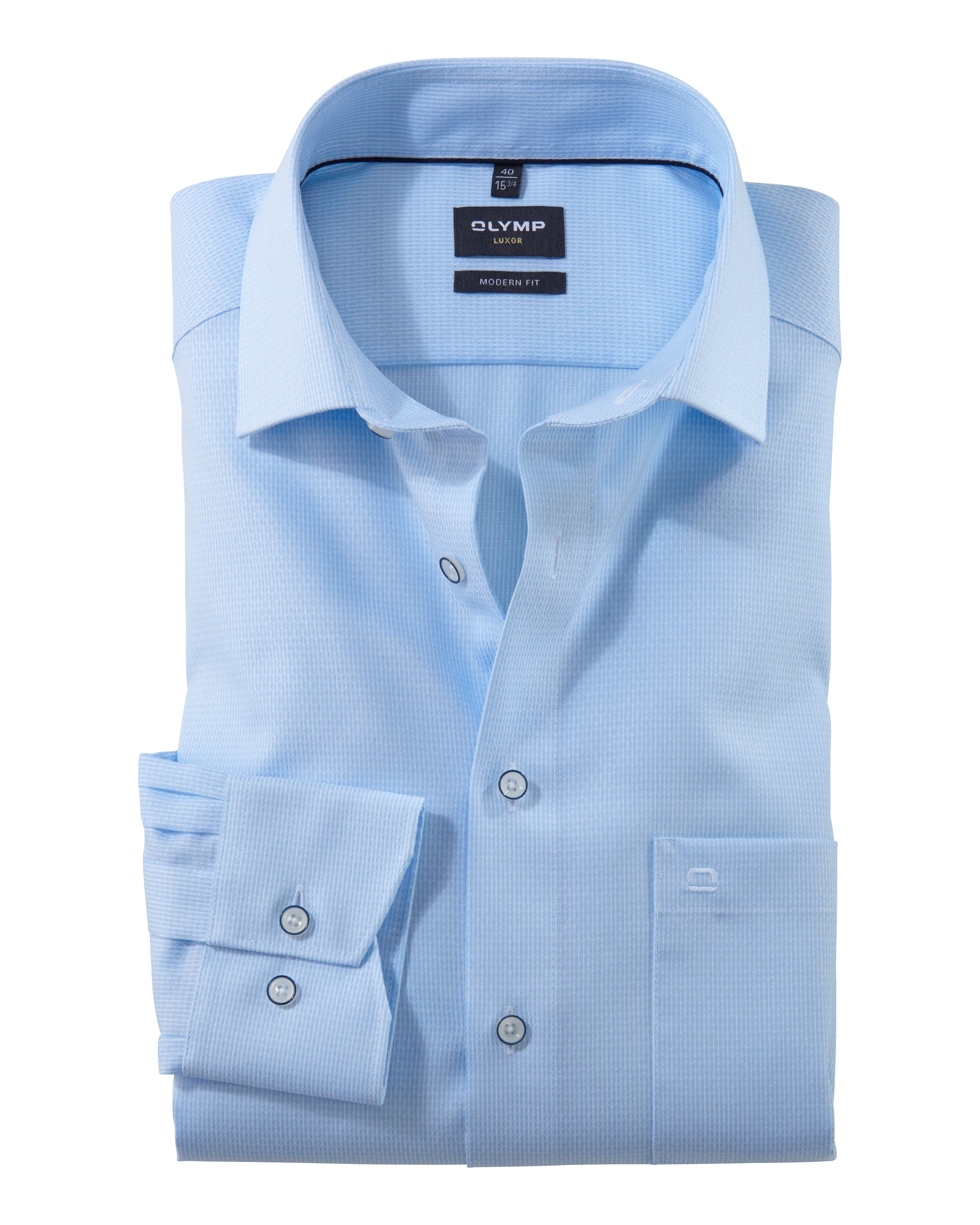 OLYMP Dress Shirt LS Blauw 103107-001-41