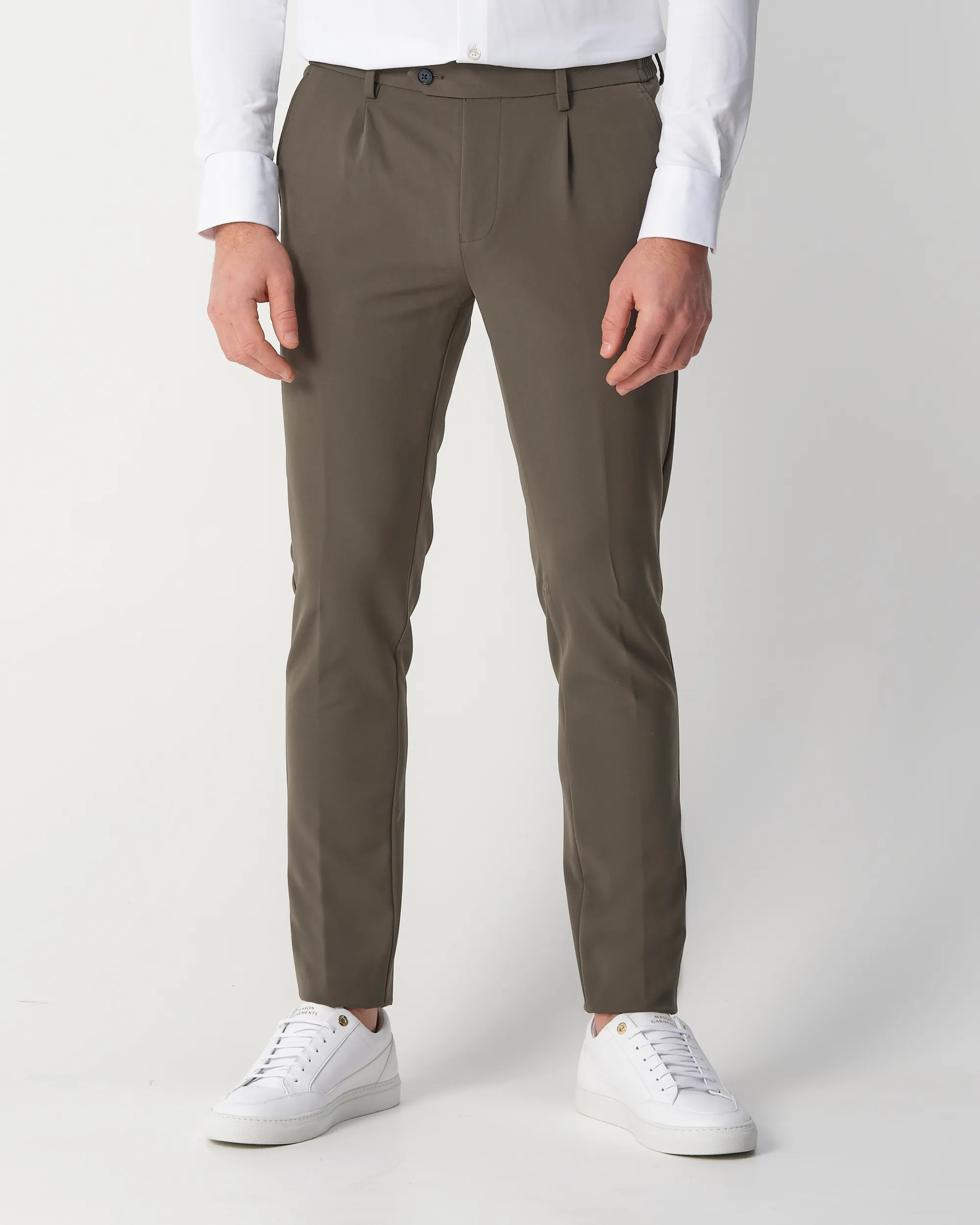 Runway PARTY - Mix & match trousers Fredo Groen uni 103235-001-44