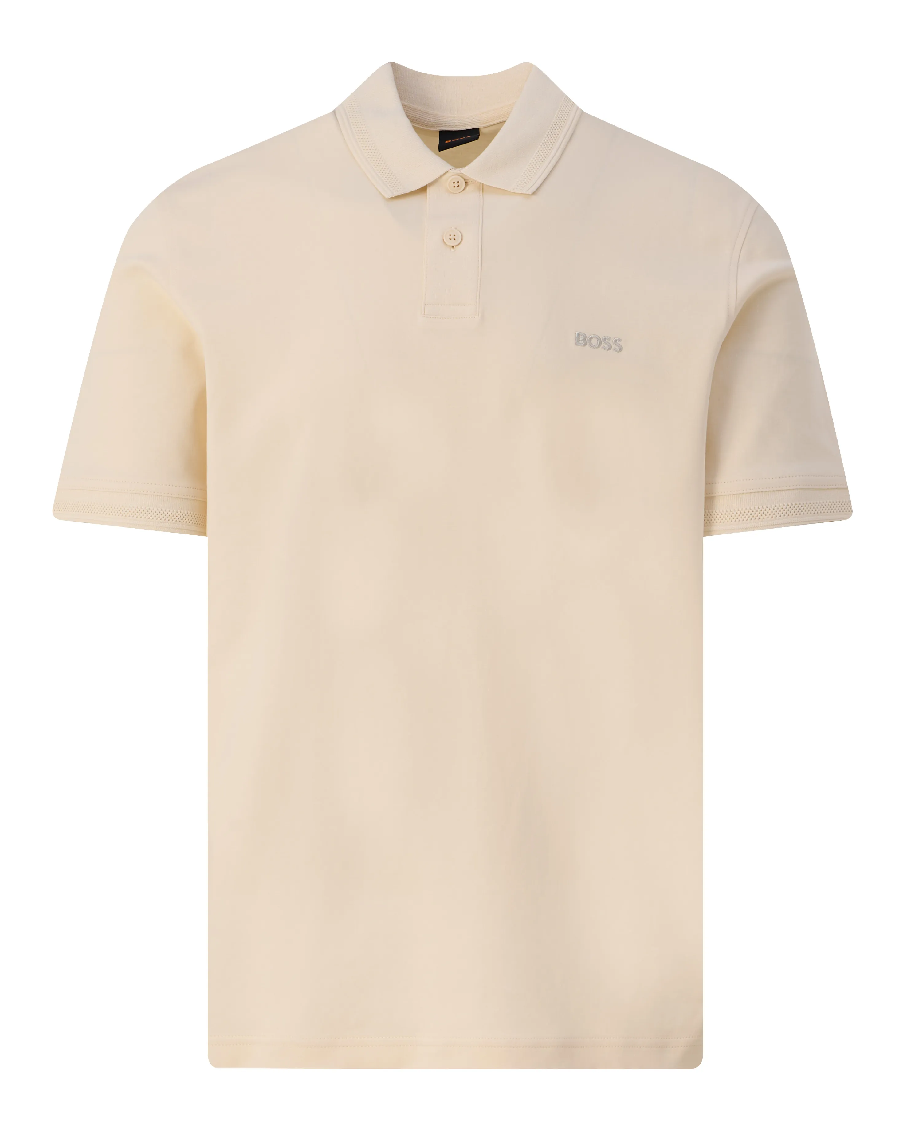 Boss Casual Pe_Interlock Polo KM Geel 103242-001-L