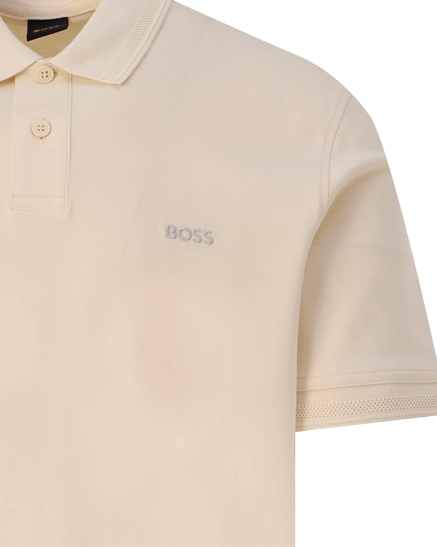 Boss Casual Pe_Interlock Polo KM Geel 103242-001-L