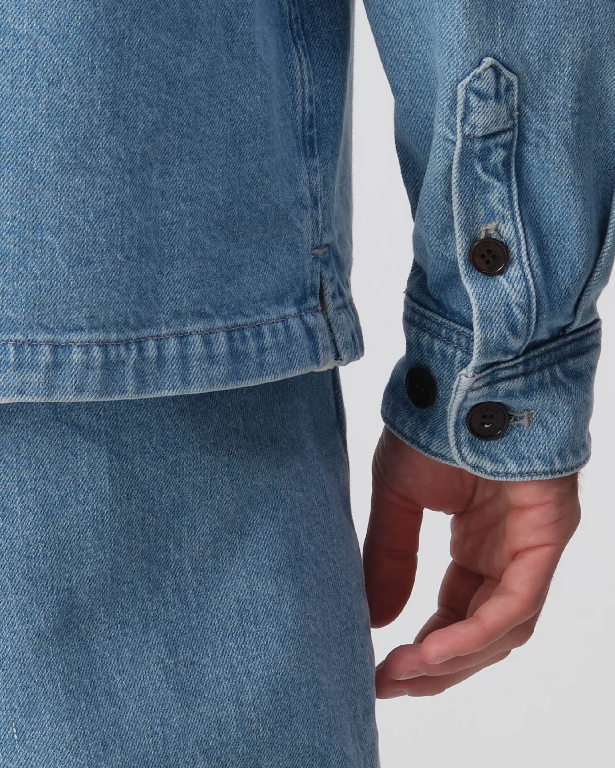 J.C. RAGS Roux Overshirt  Light Blue 103286-001-L