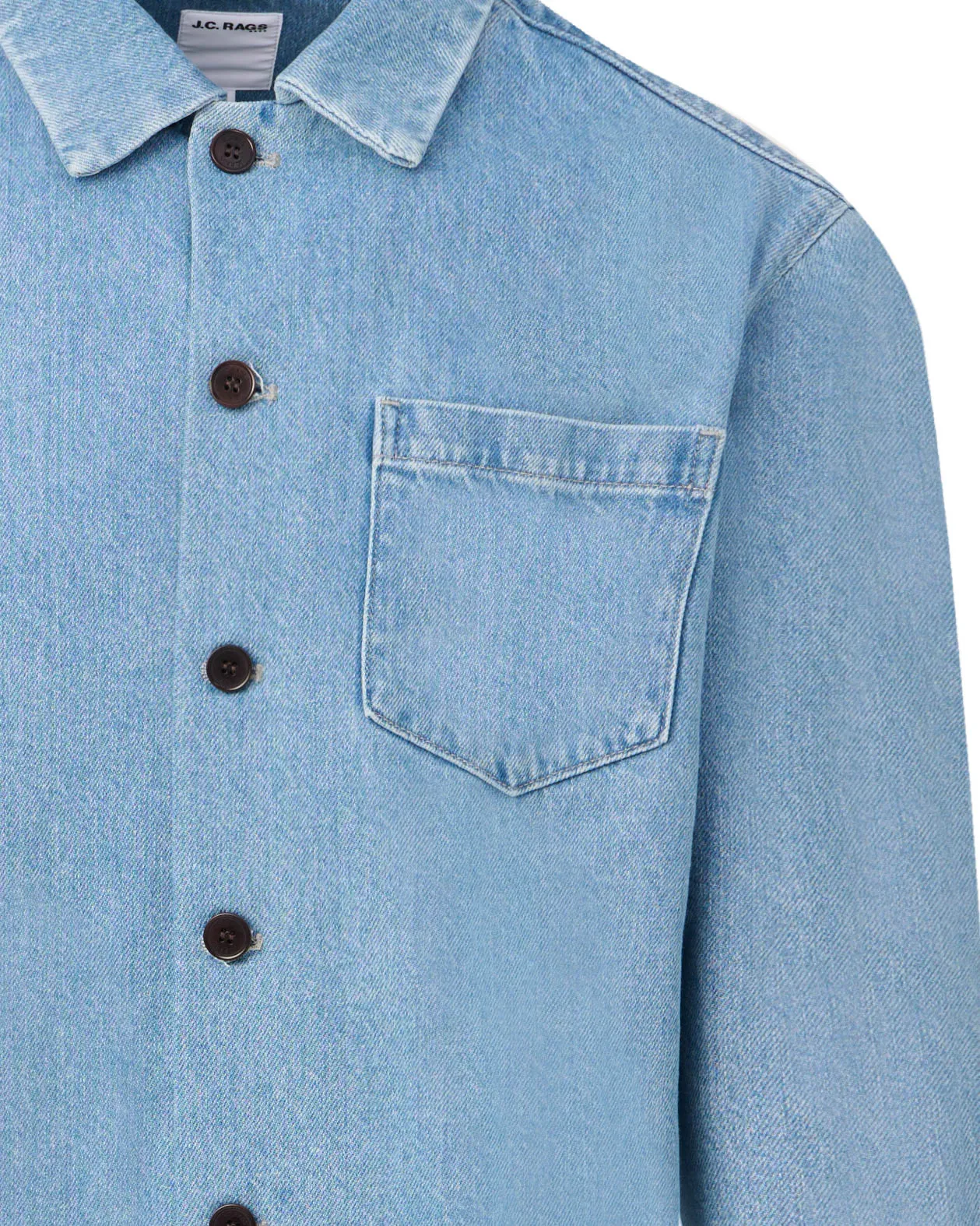 J.C. RAGS Roux Overshirt  Light Blue 103286-001-L