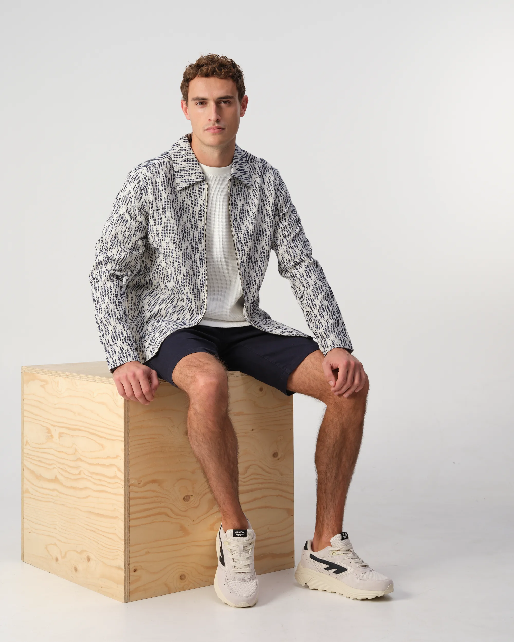 J.C. RAGS - Overshirt Benji Waves Sky Captain dessin 103314-001-L