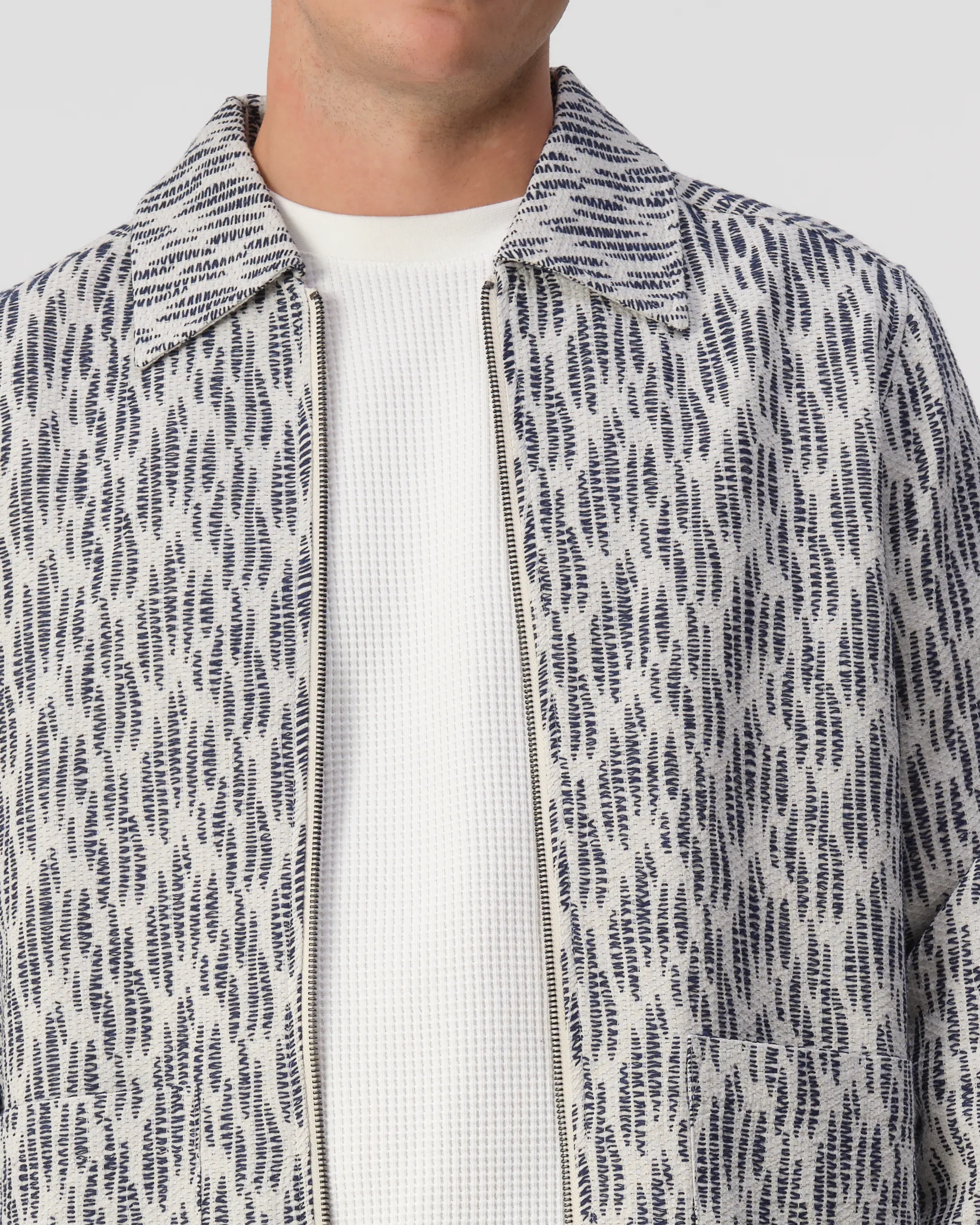 J.C. RAGS - Overshirt Benji Waves Sky Captain dessin 103314-001-L