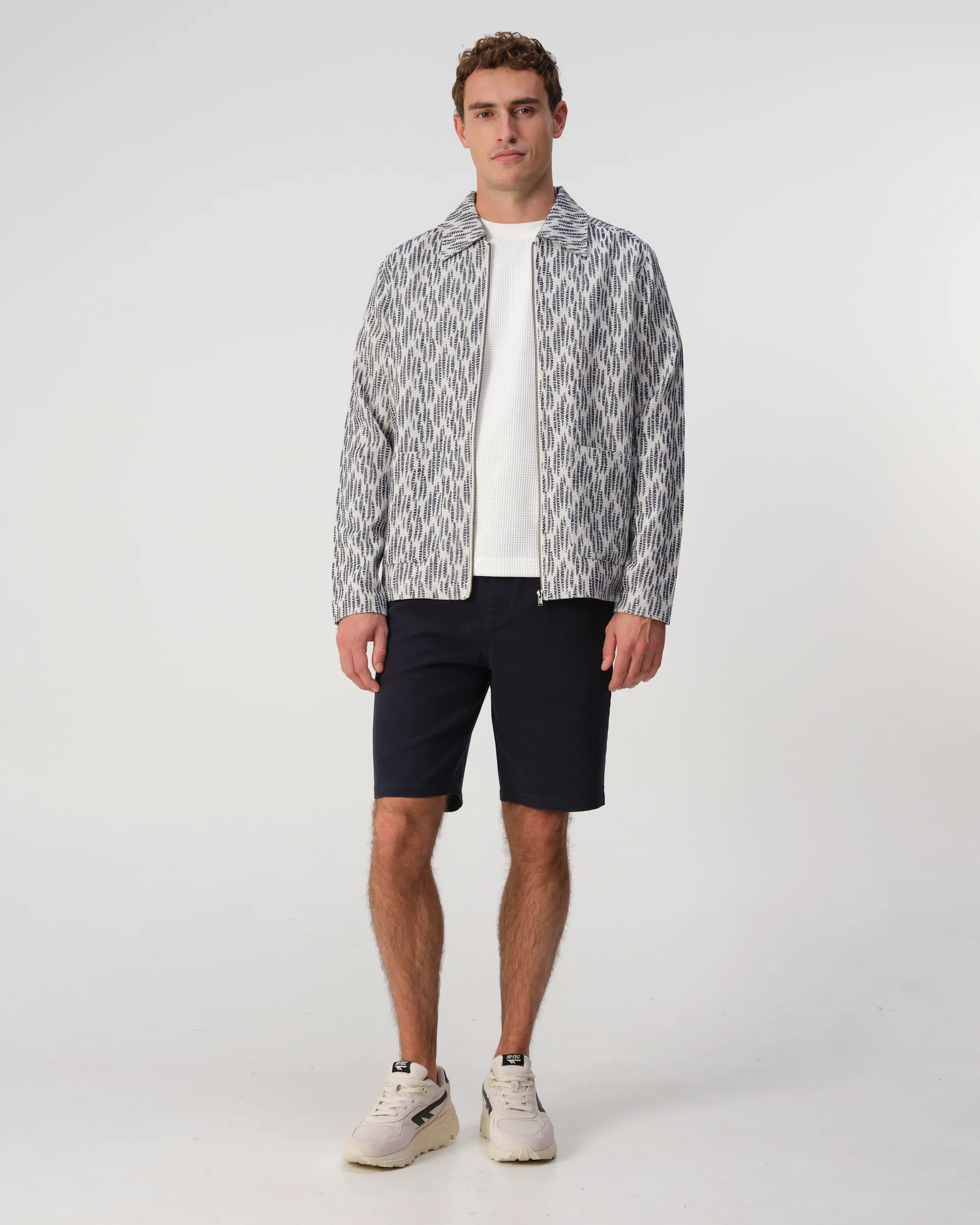 J.C. RAGS - Overshirt Benji Waves Sky Captain dessin 103314-001-L