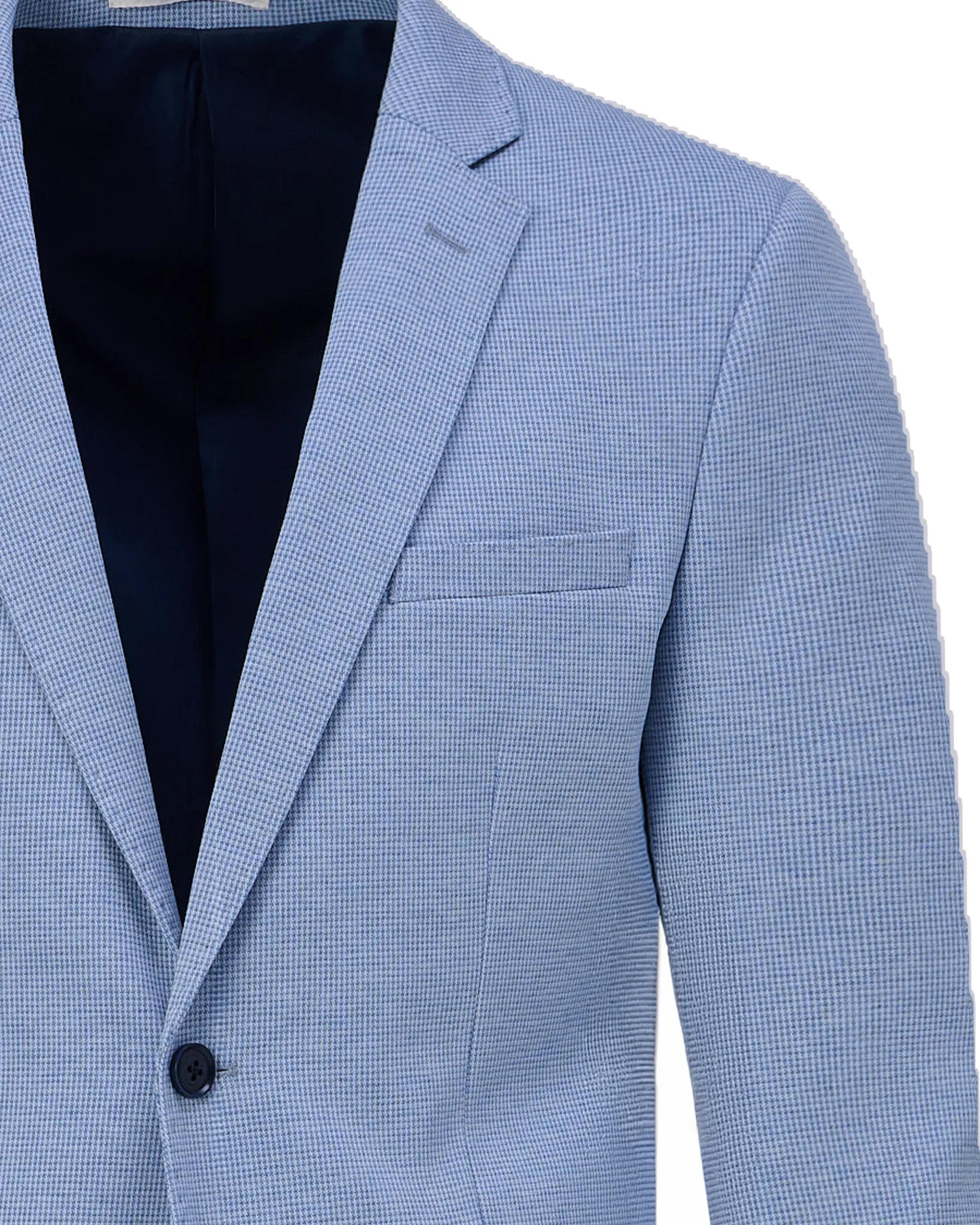 Runway PARTY - Mix & match jacket Romeo L.blauw kleine ruit 103322-001-46