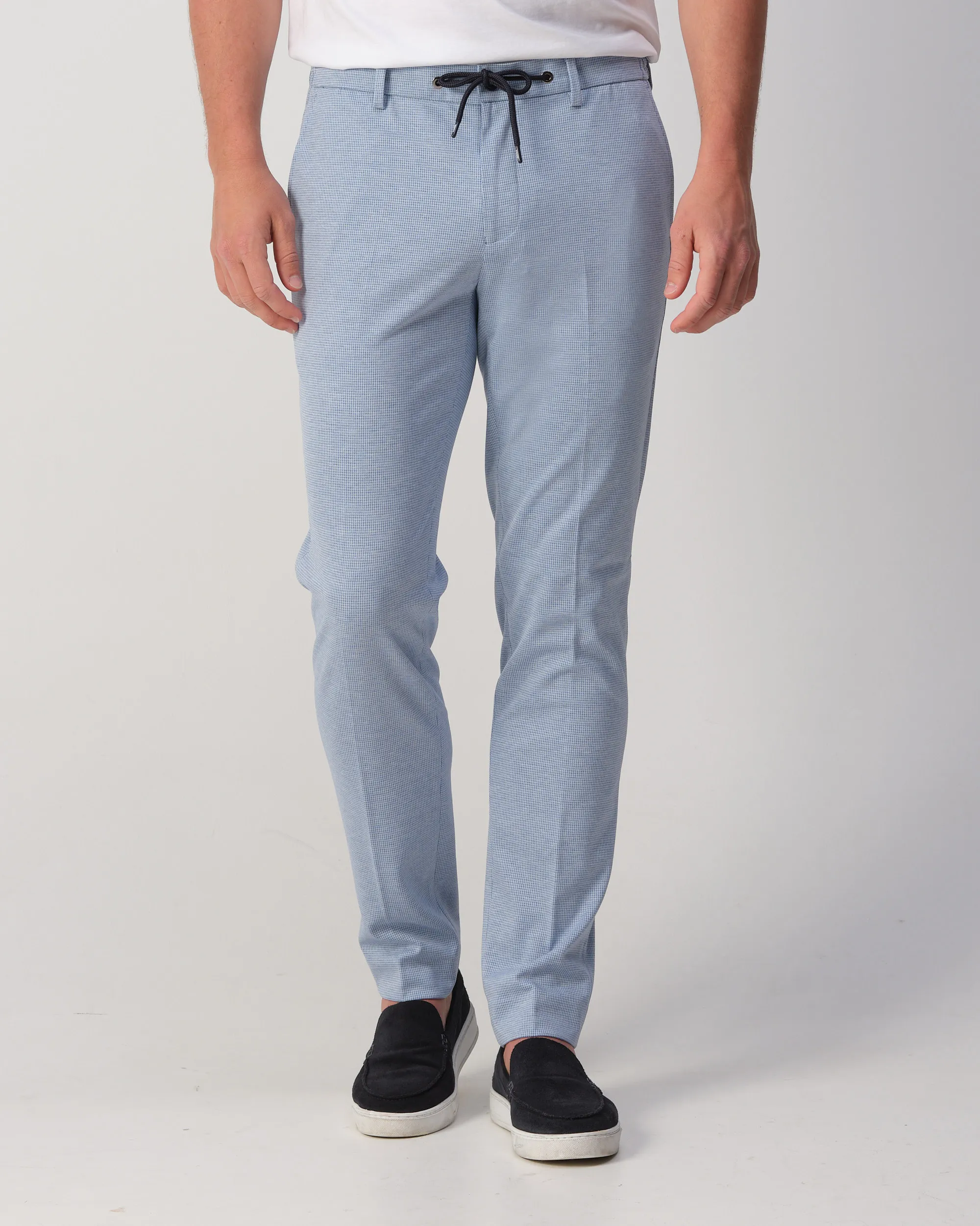 Runway PARTY - Mix & match trousers Matteo L.blauw kleine ruit 103324-001-46