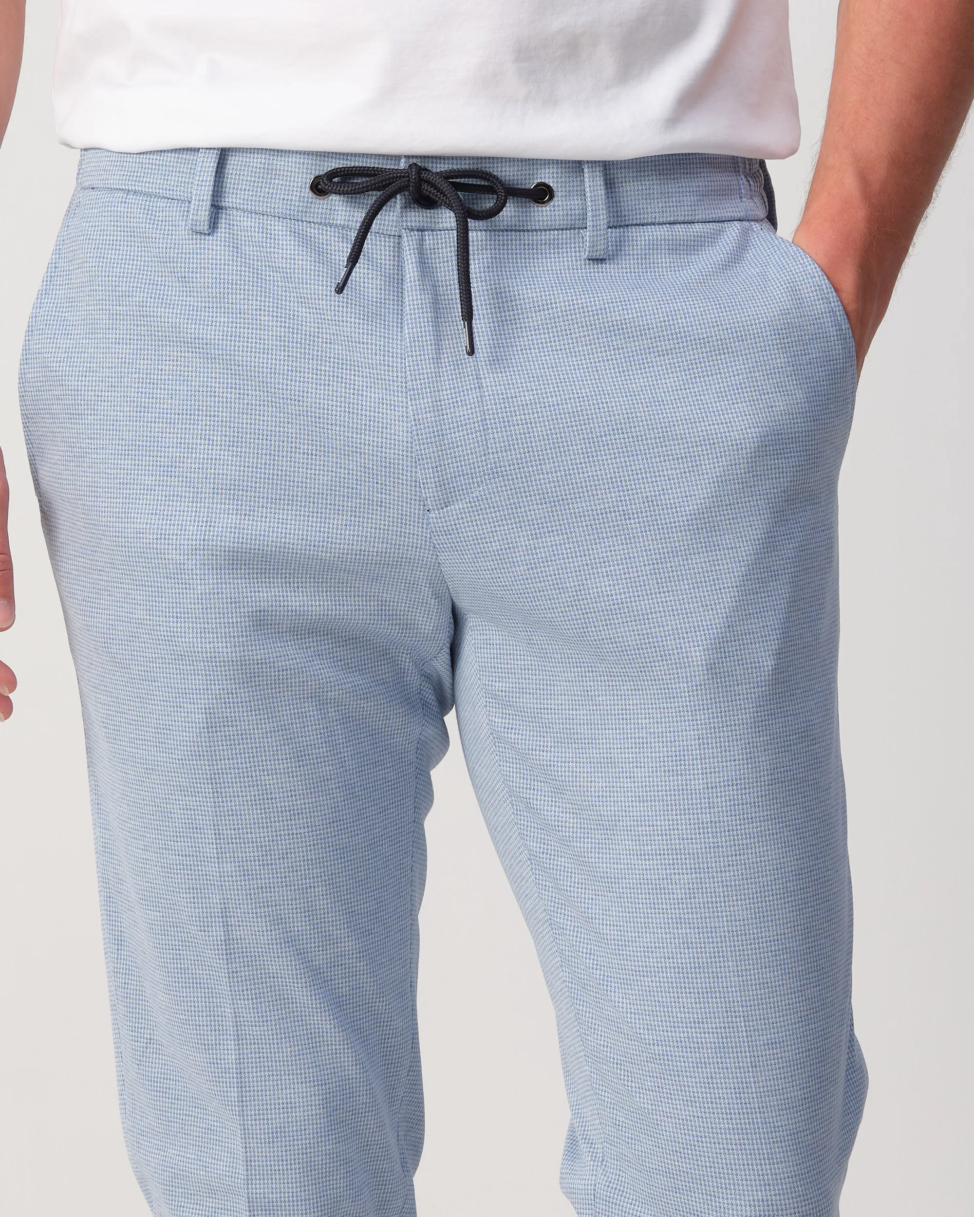 Runway PARTY - Mix & match trousers Matteo L.blauw kleine ruit 103324-001-46