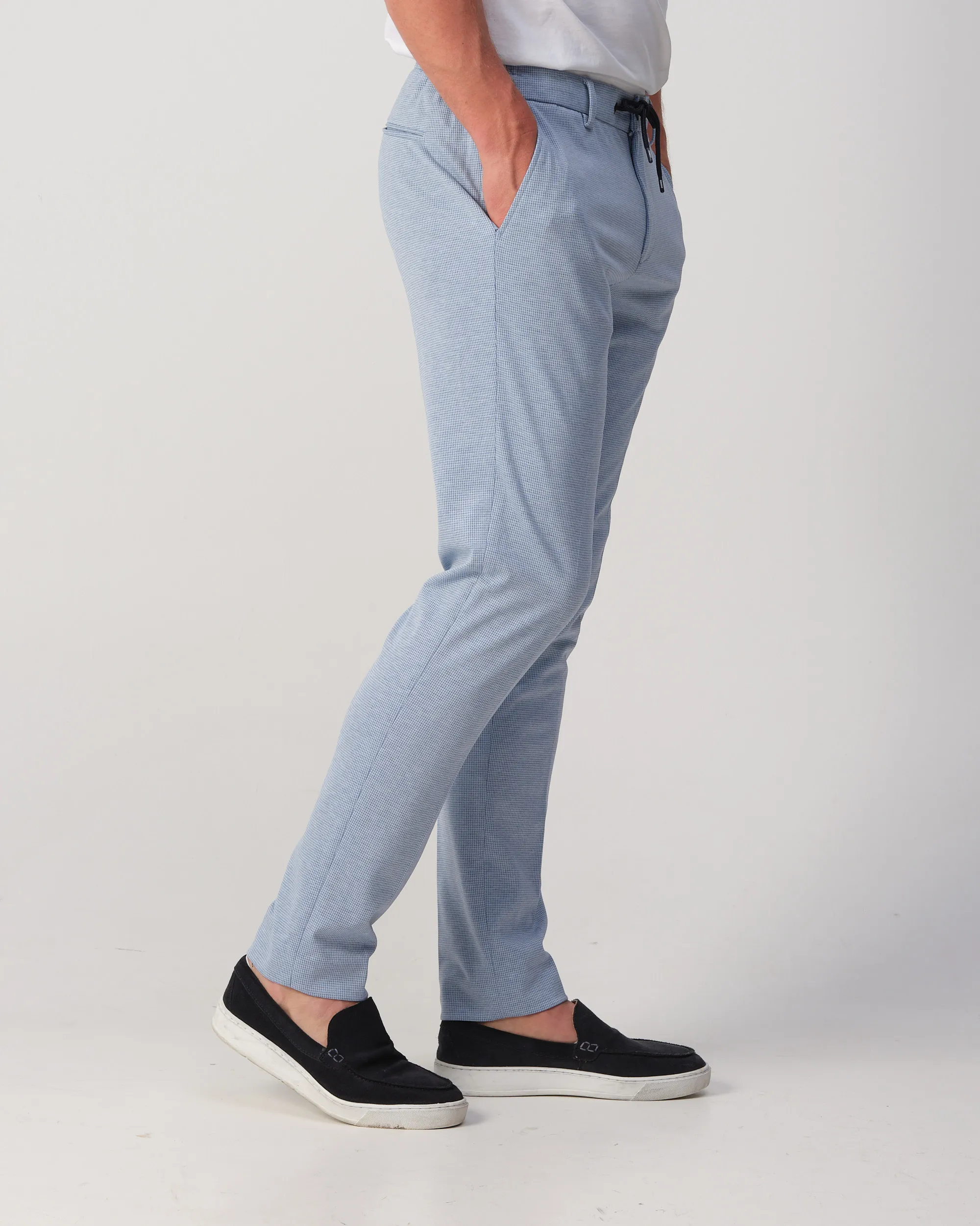 Runway PARTY - Mix & match trousers Matteo L.blauw kleine ruit 103324-001-46