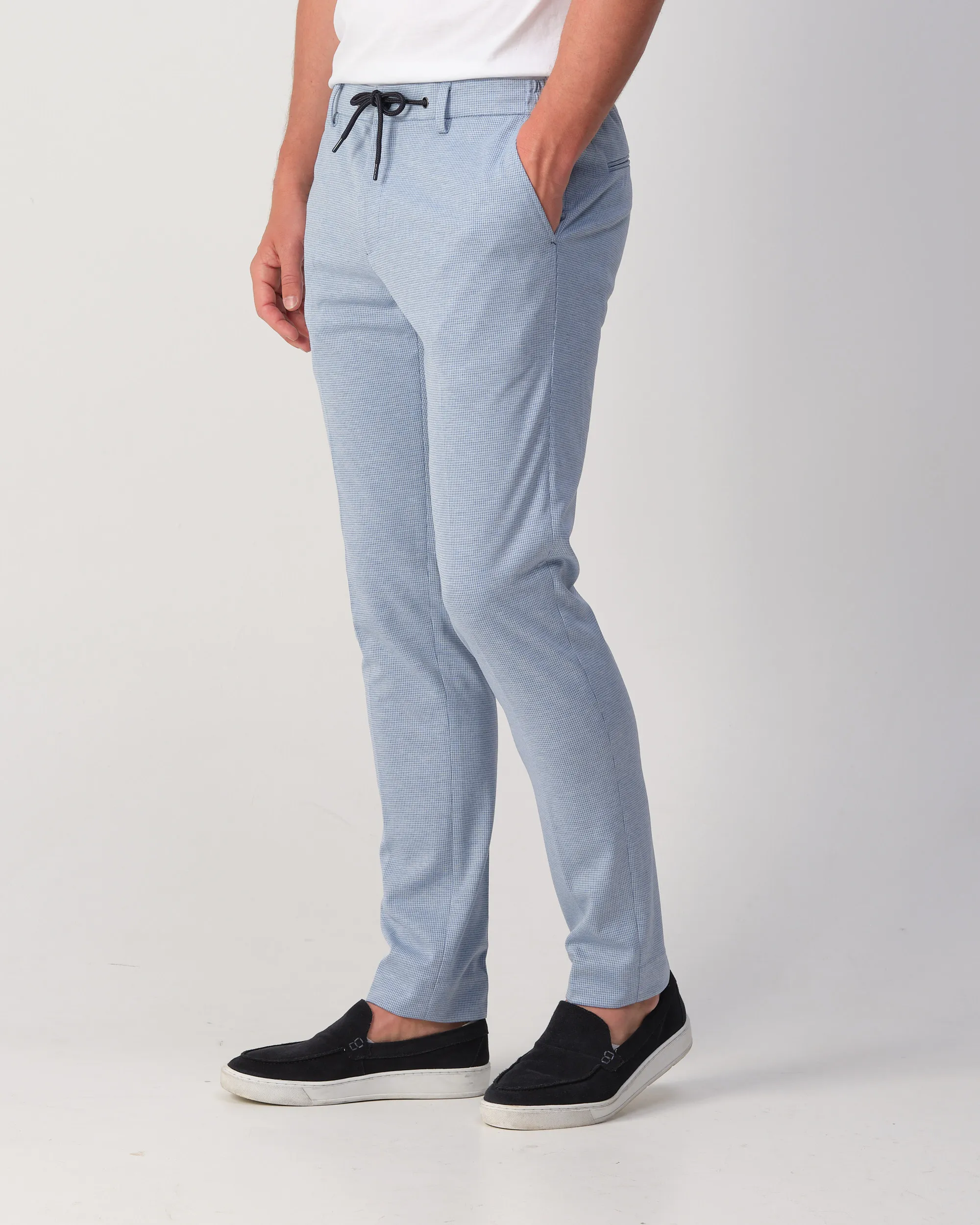 Runway PARTY - Mix & match trousers Matteo L.blauw kleine ruit 103324-001-46
