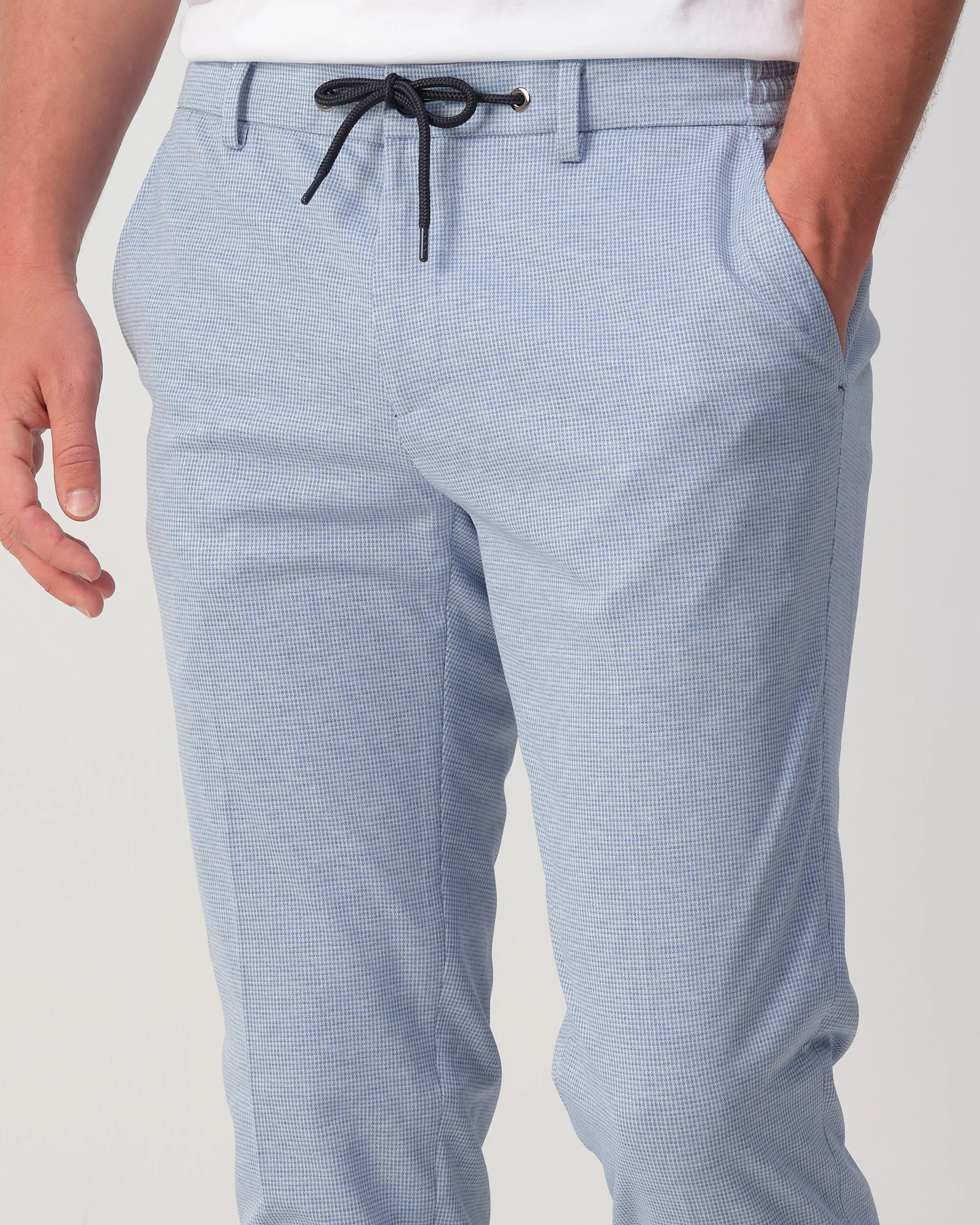Runway PARTY - Mix & match trousers Matteo L.blauw kleine ruit 103324-001-46